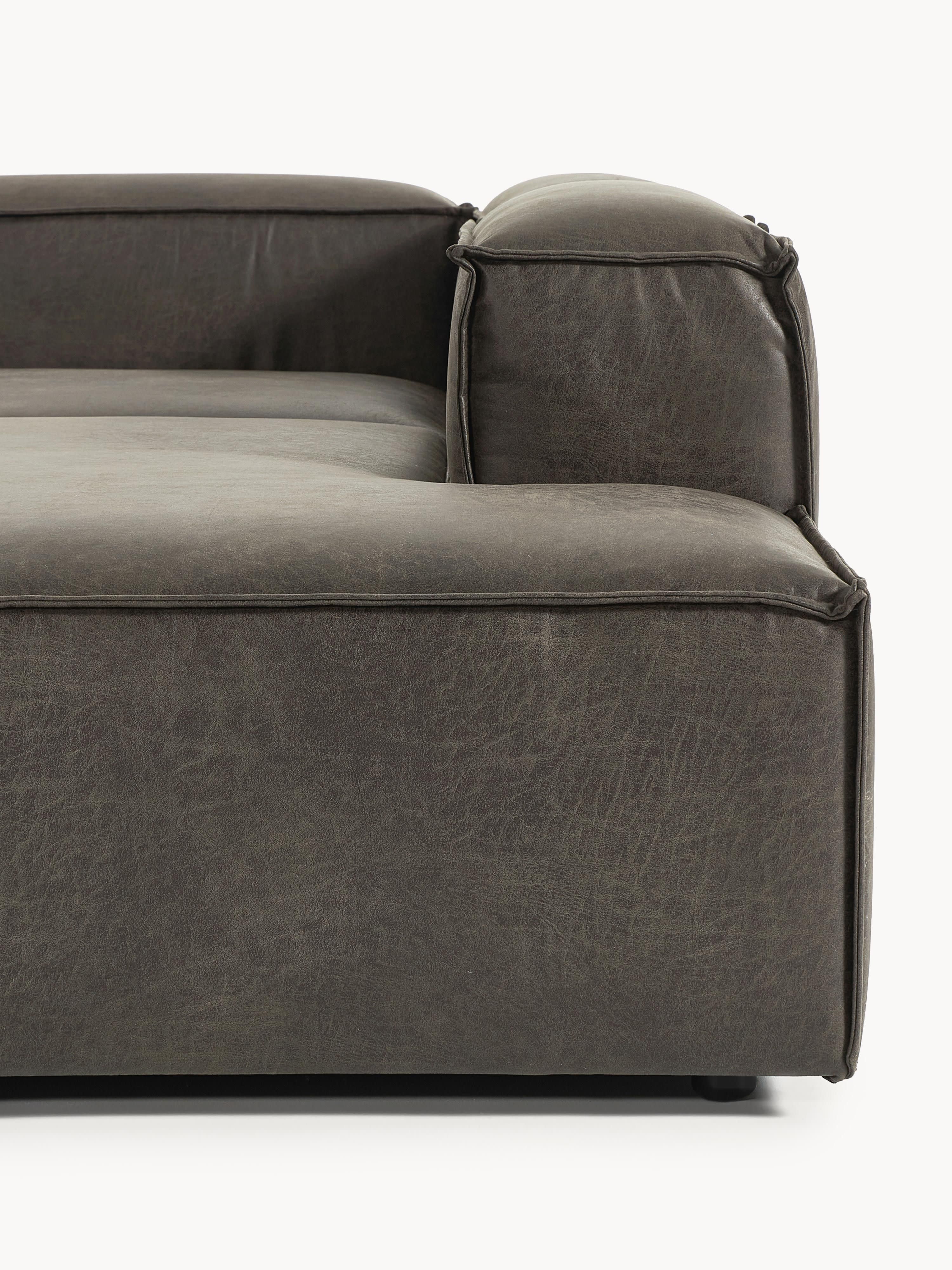 Lennon Modular Leather Corner Sofa (4-seater)