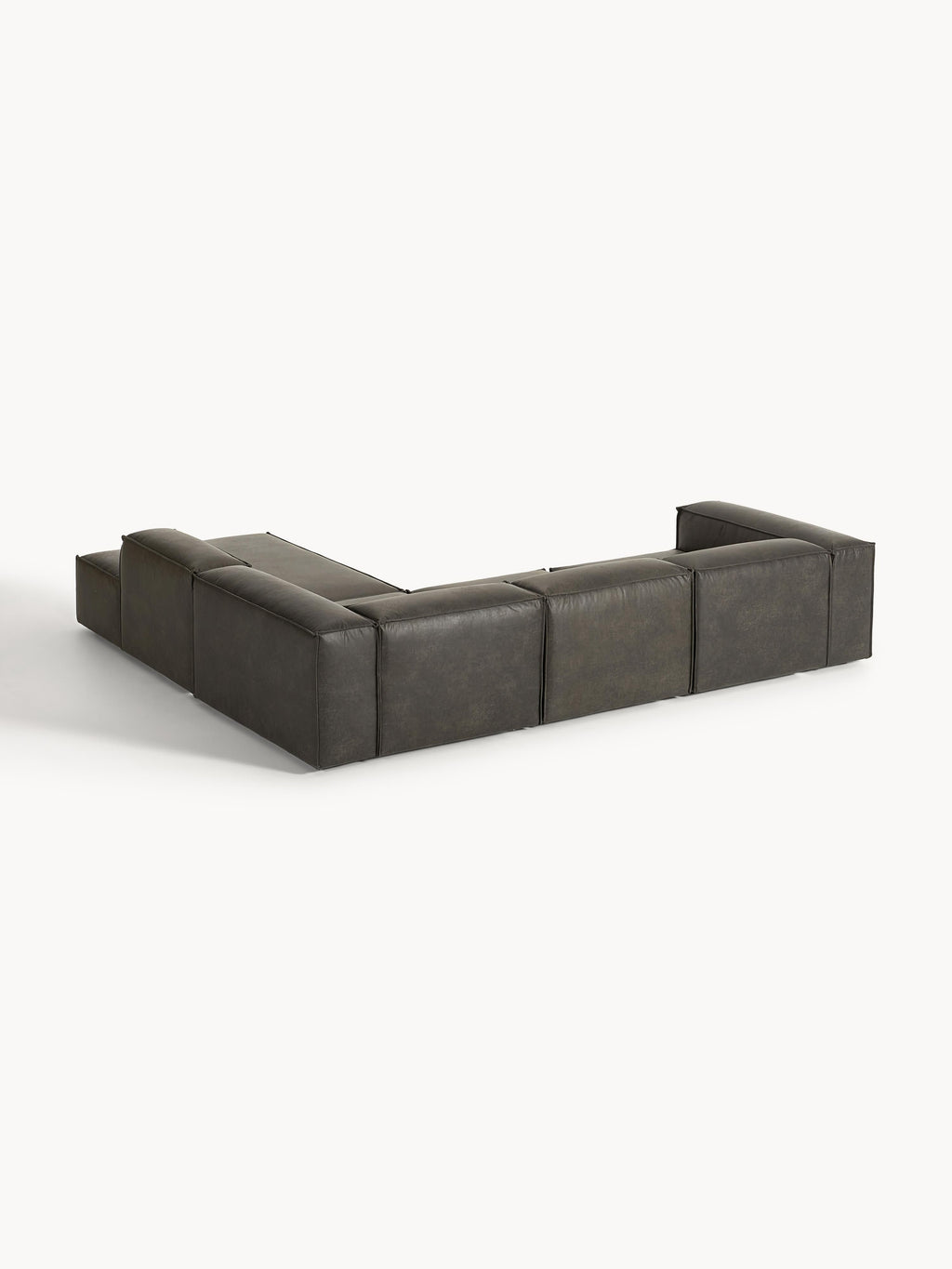 Lennon Modular Leather Corner Sofa (4-seater)