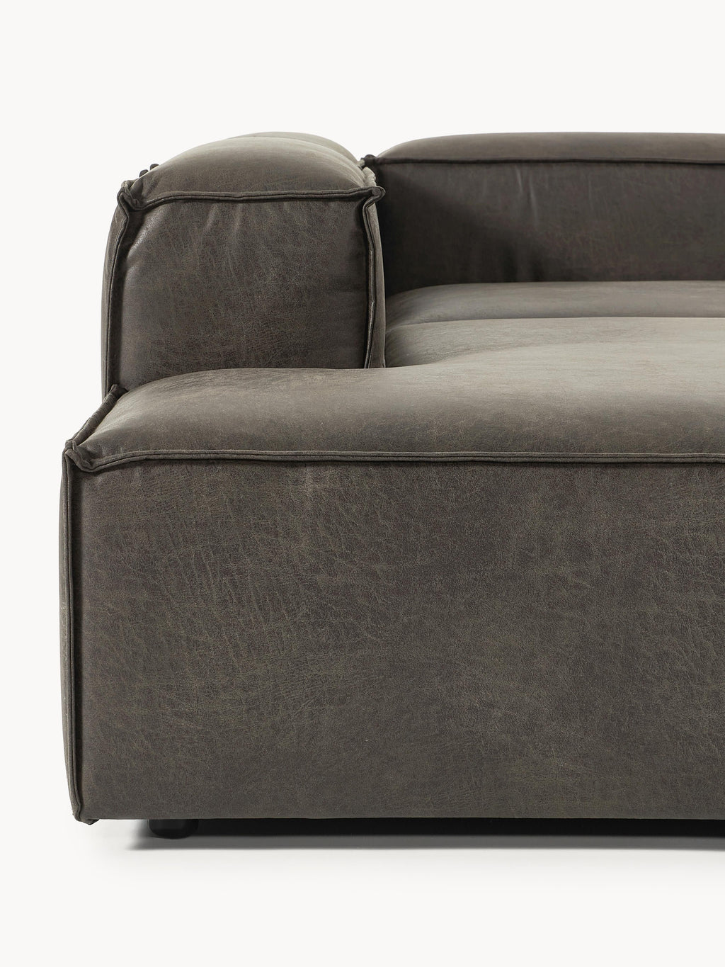 Lennon Modular Leather Corner Sofa (4-seater)