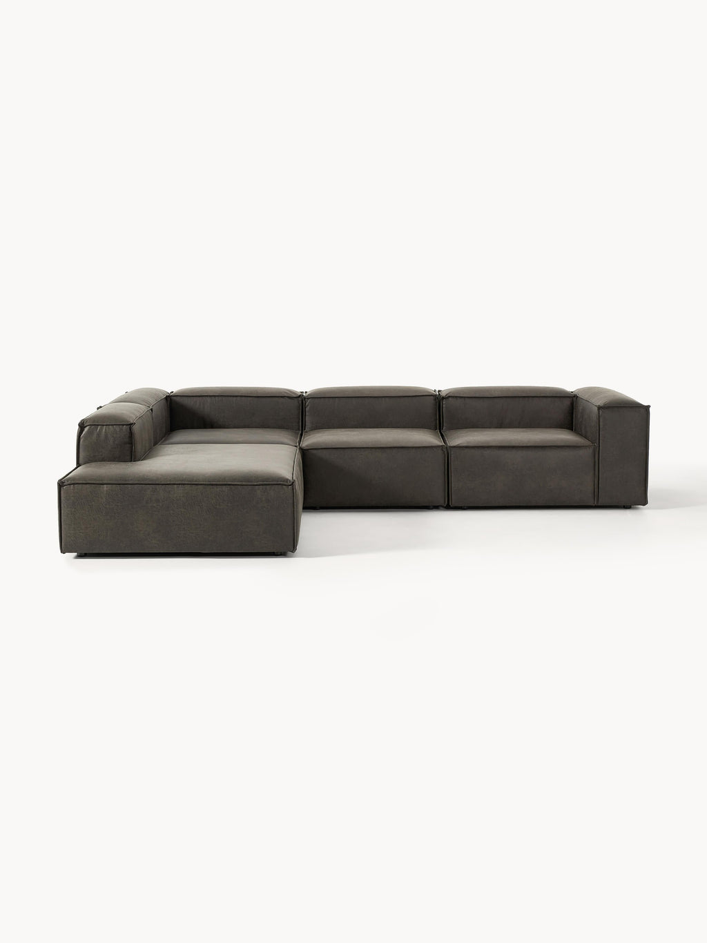 Lennon Modular Leather Corner Sofa (4-seater)