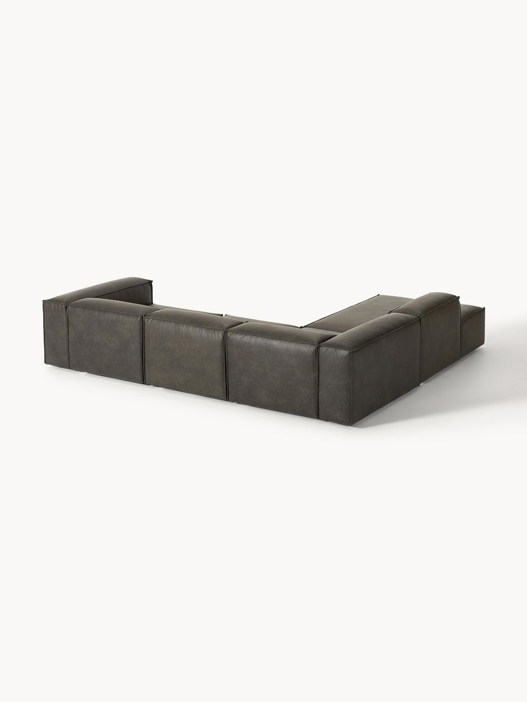 Lennon Modular Leather Corner Sofa (4-seater)