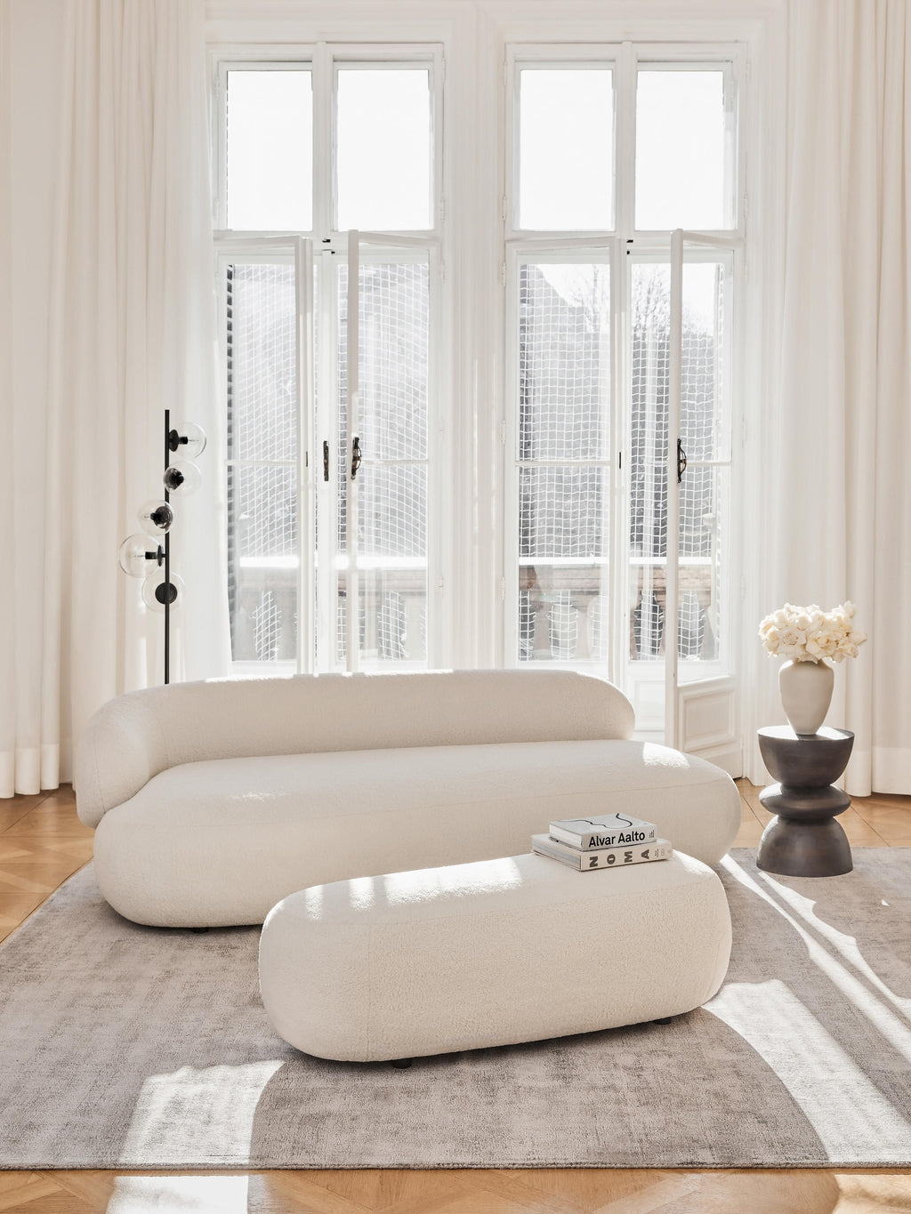 Alba XL Teddy Ottoman