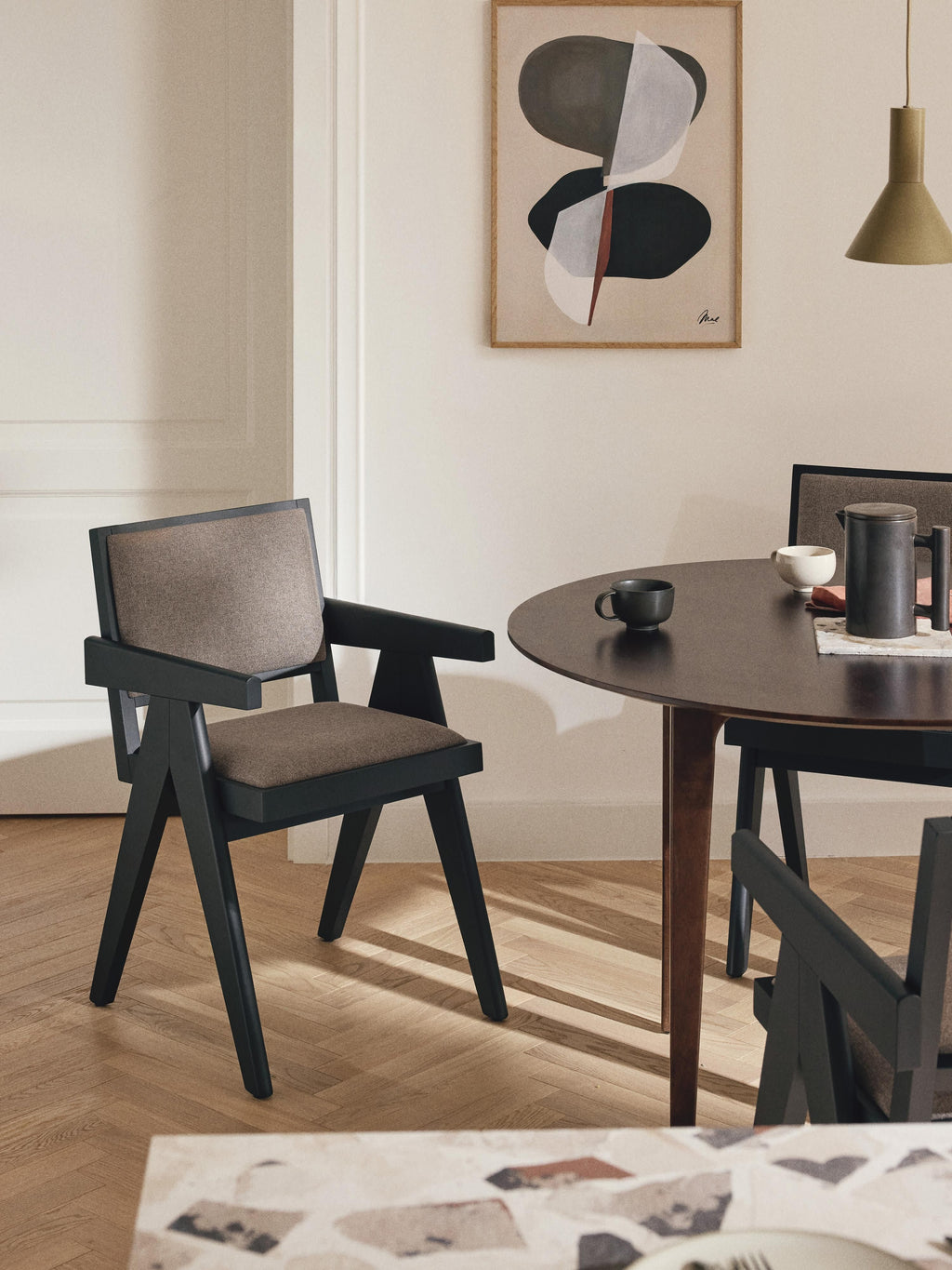Sissi Upholstered Dining Chair with Armrests
