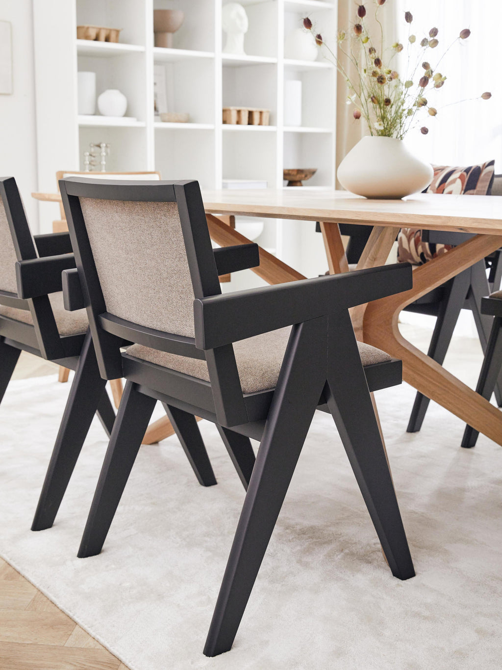 Sissi Upholstered Dining Chair with Armrests