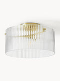 Gallery image 1 - Ribbed Glass Ceiling Lamp Emmi