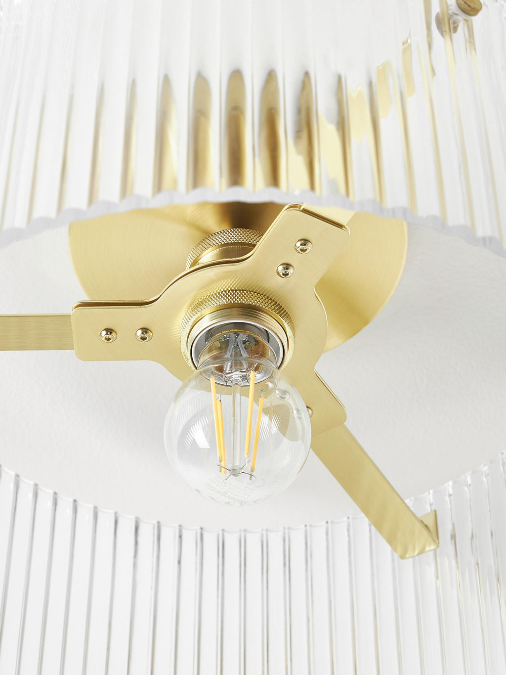 Emmi Ribbed Glass Ceiling Lamp