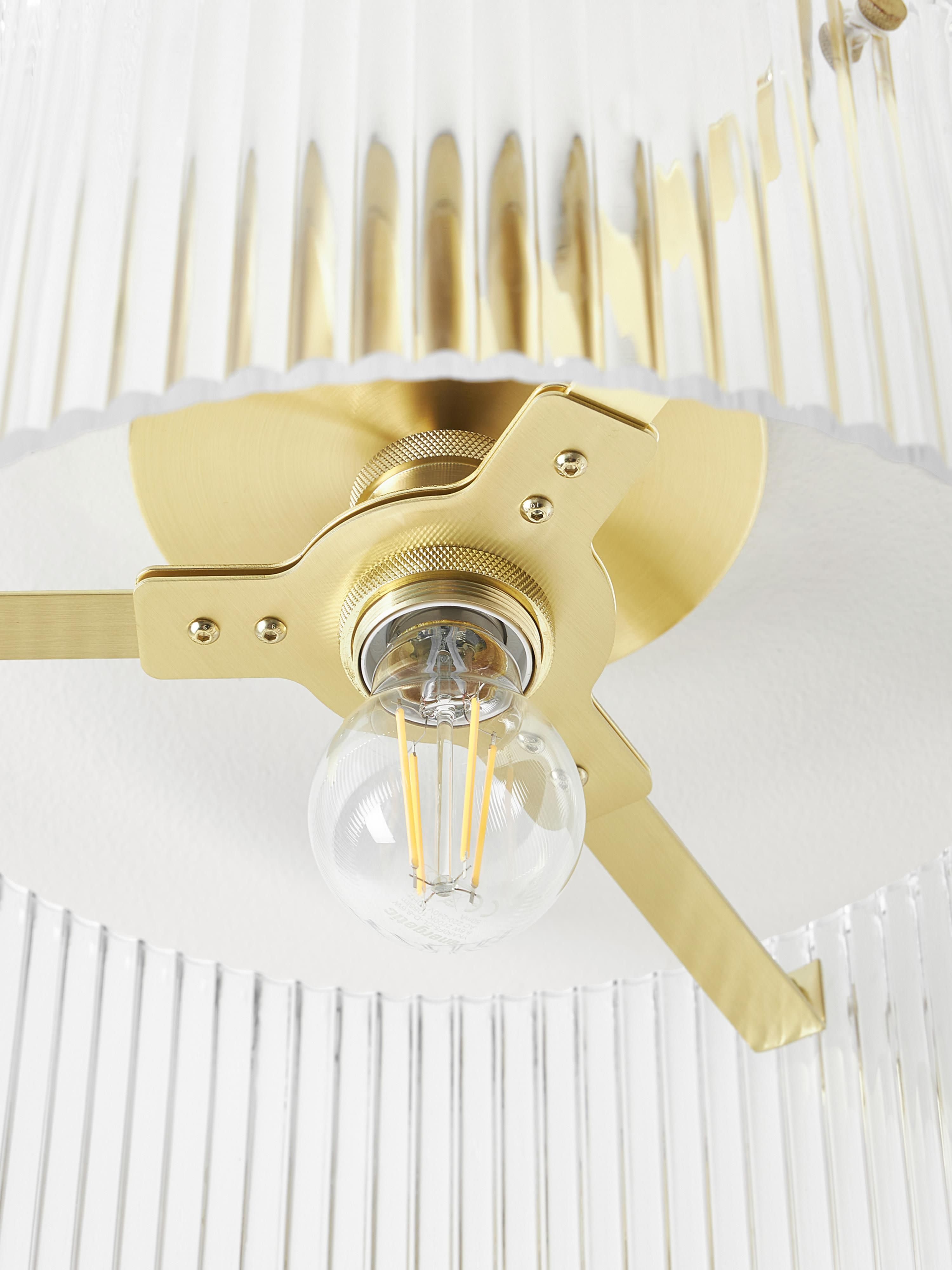 Emmi Ribbed Glass Ceiling Lamp