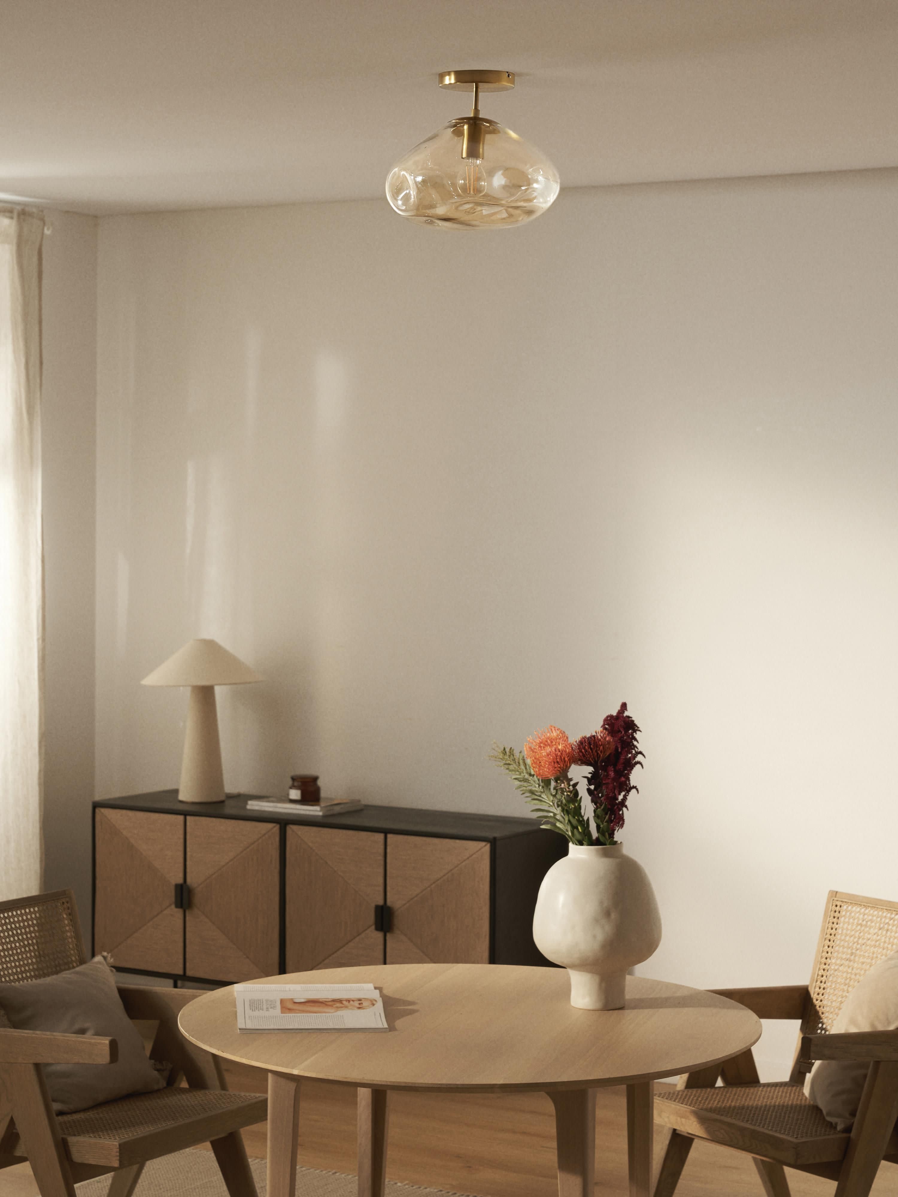 Amora Glass Ceiling Lamp