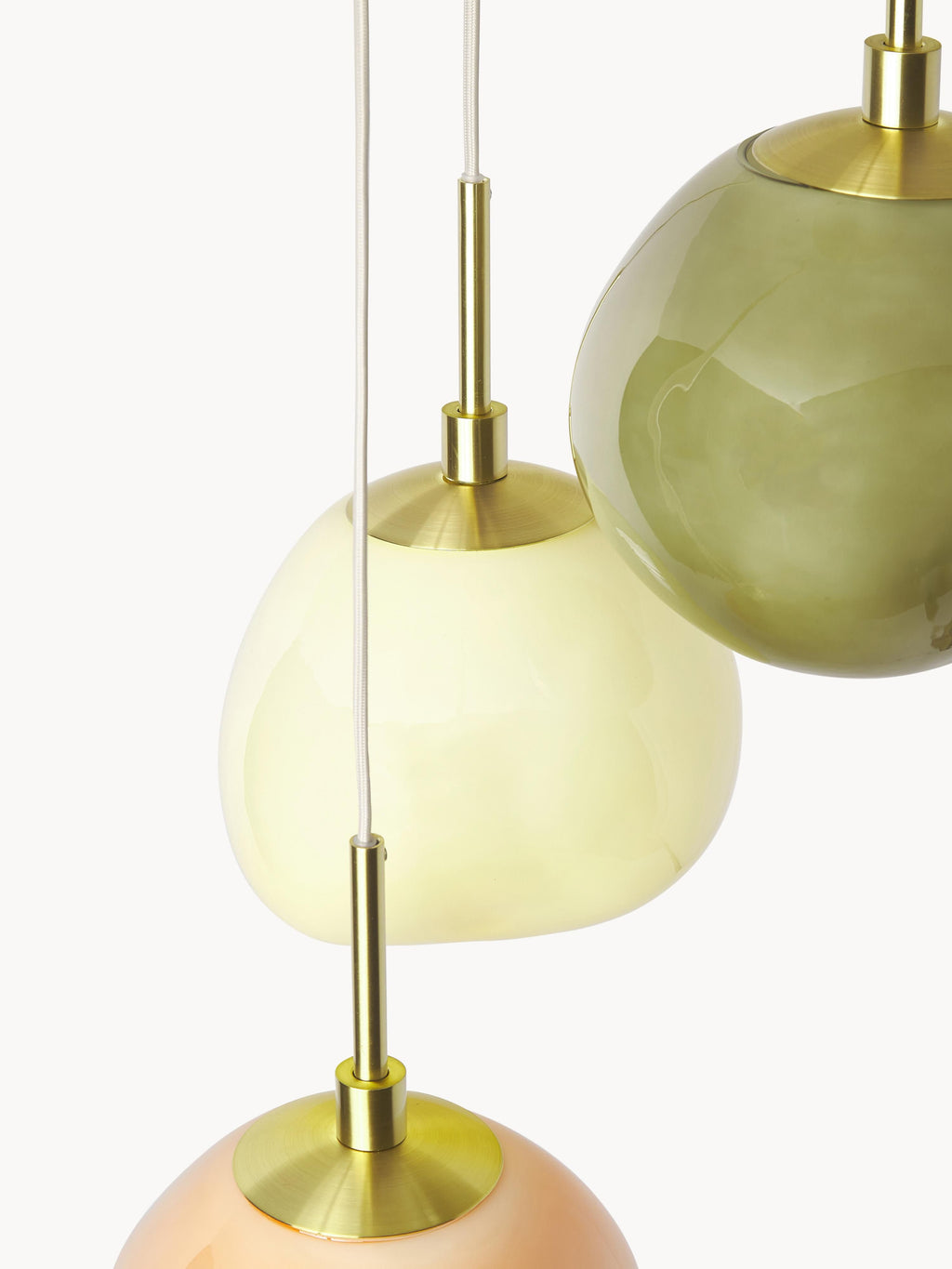 Josie Opal Glass Cluster Pendant Light