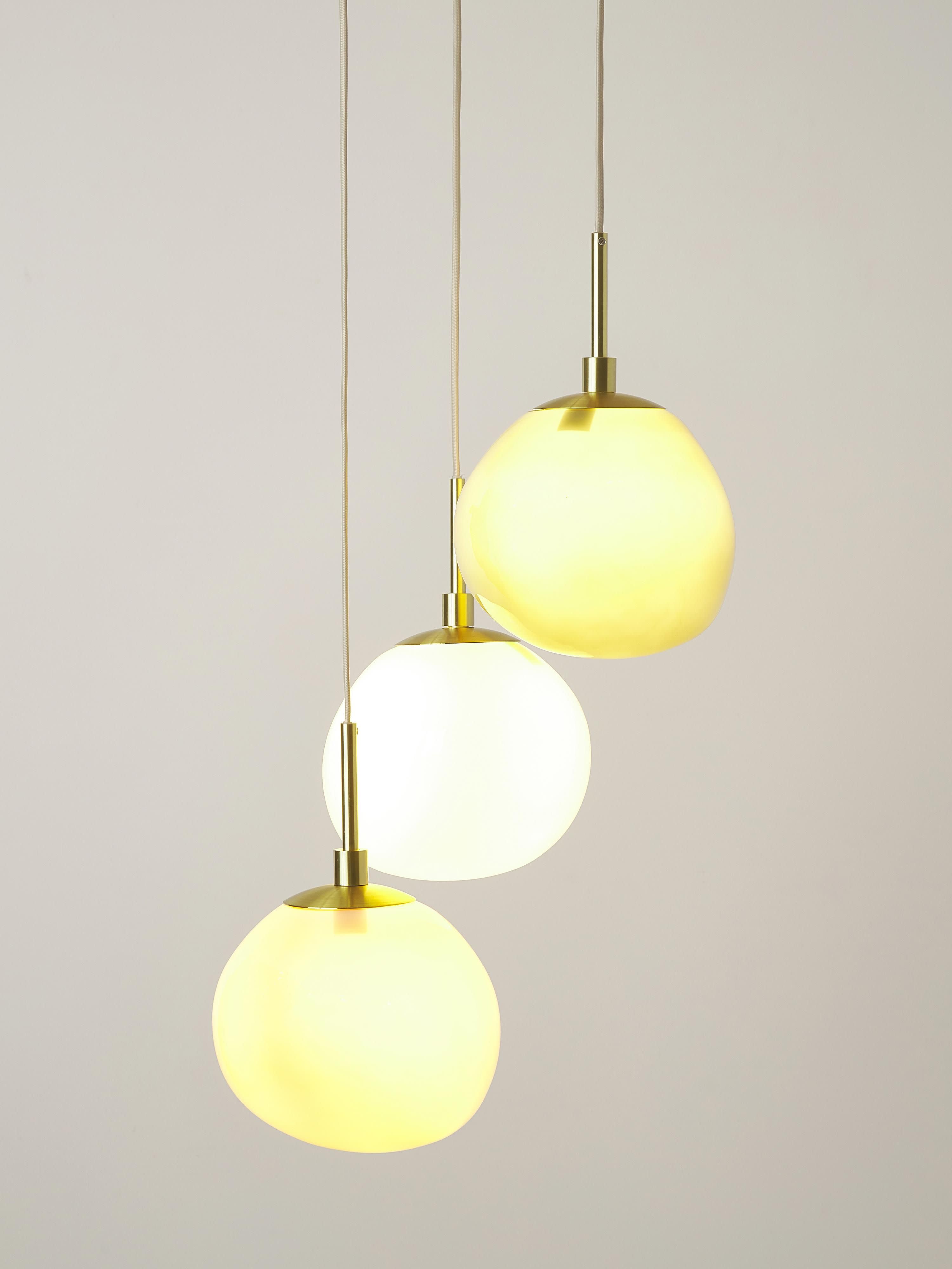 Josie Opal Glass Cluster Pendant Light