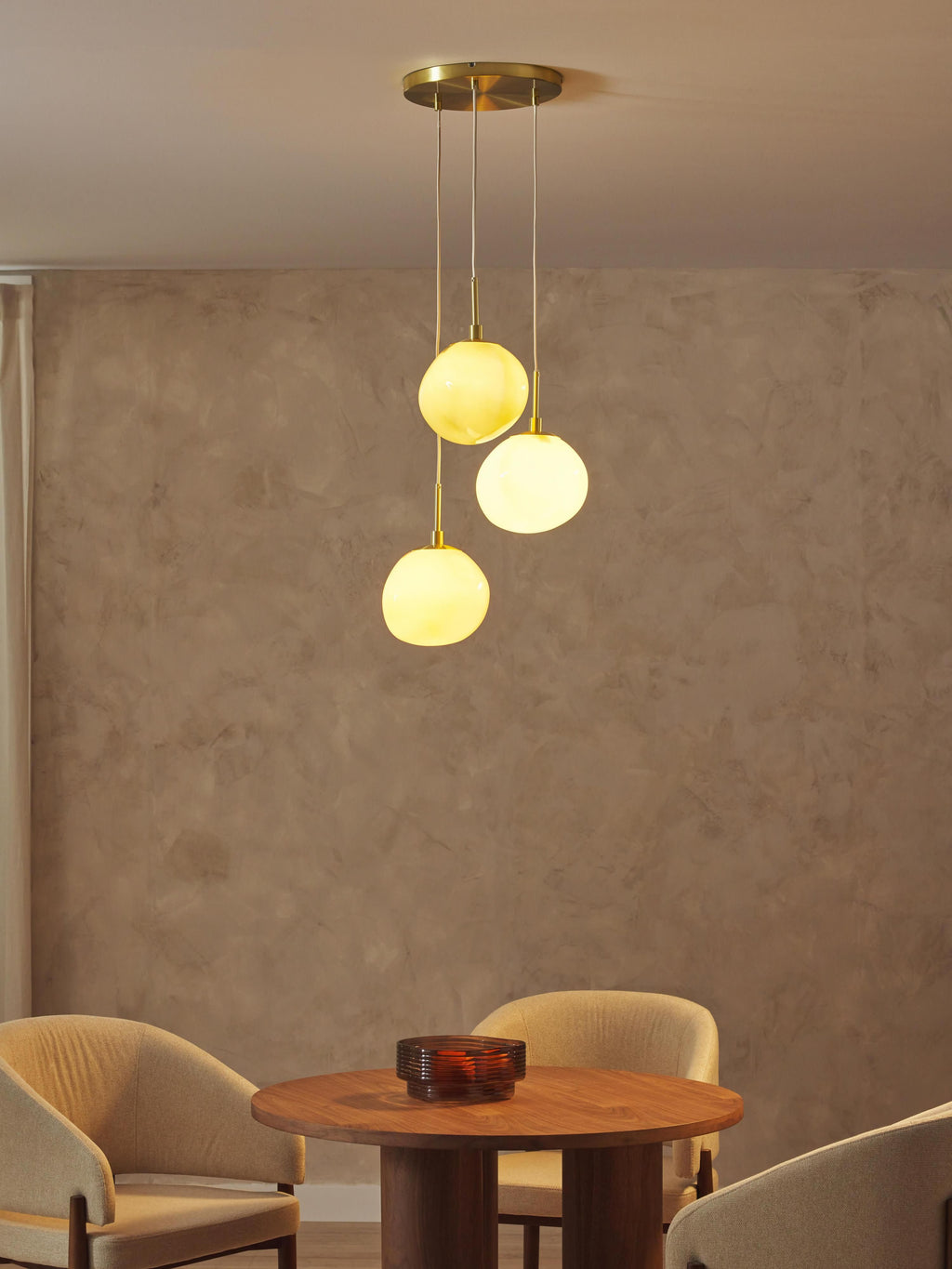 Josie Opal Glass Cluster Pendant Light