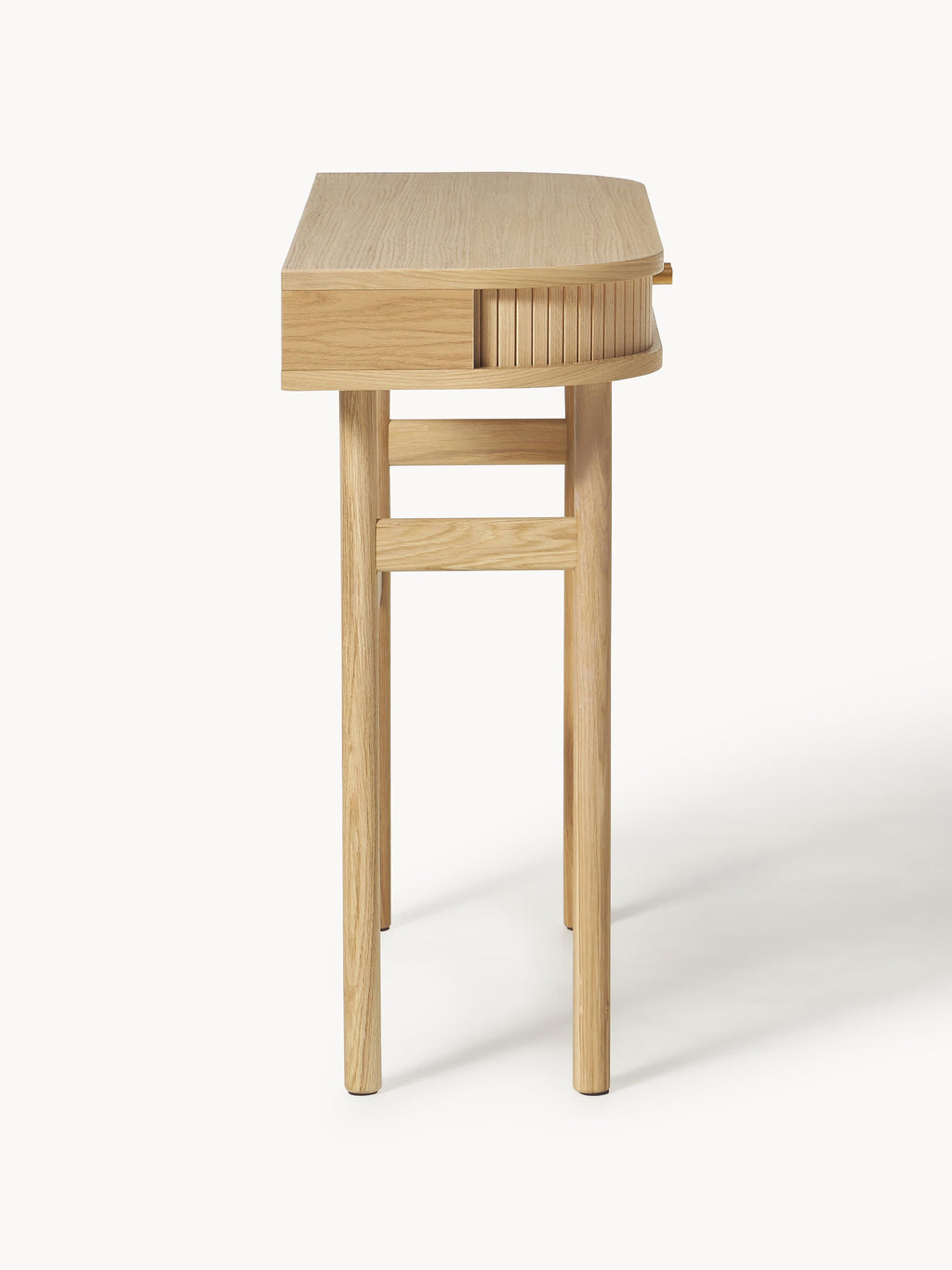 Calary Console Table with Fluted Front