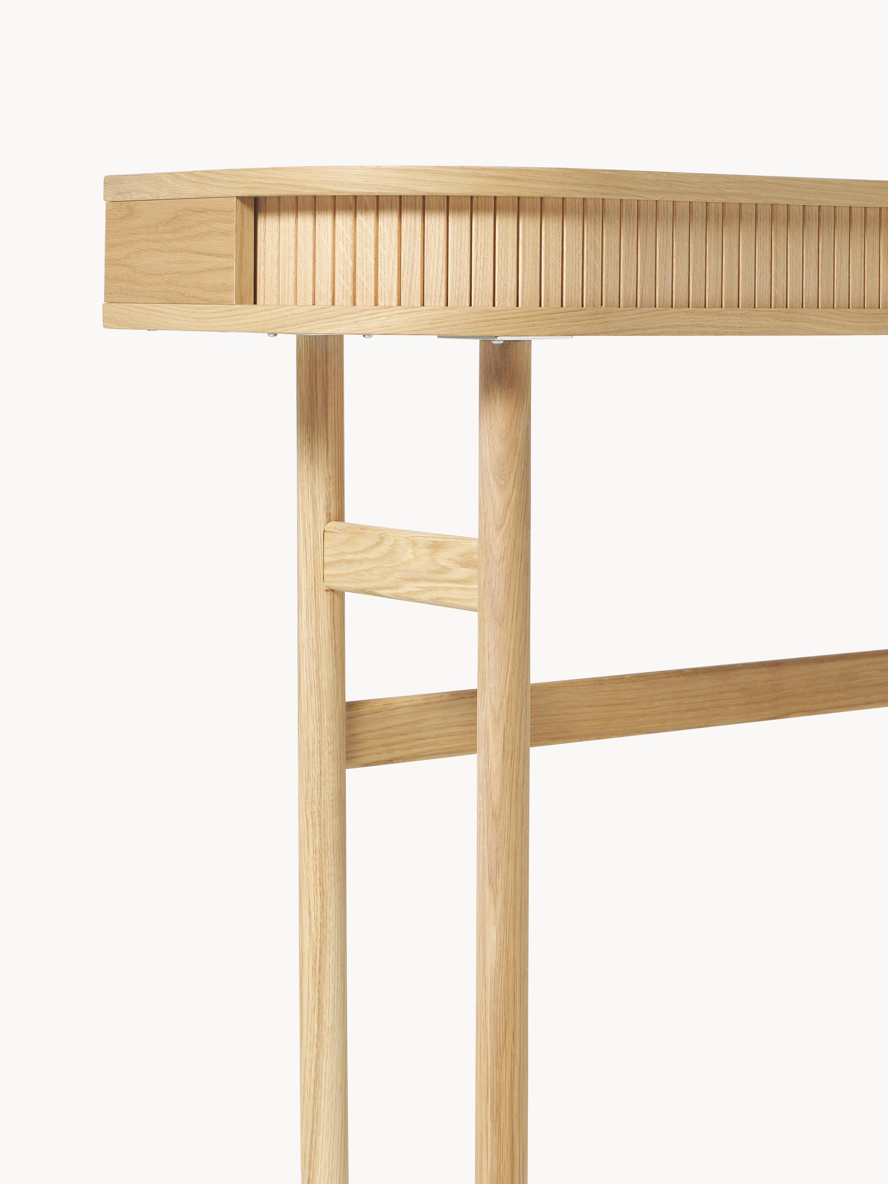 Calary Console Table with Fluted Front