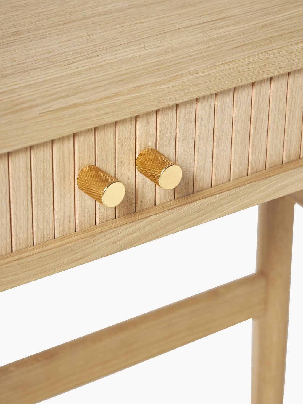 Calary Console Table with Fluted Front