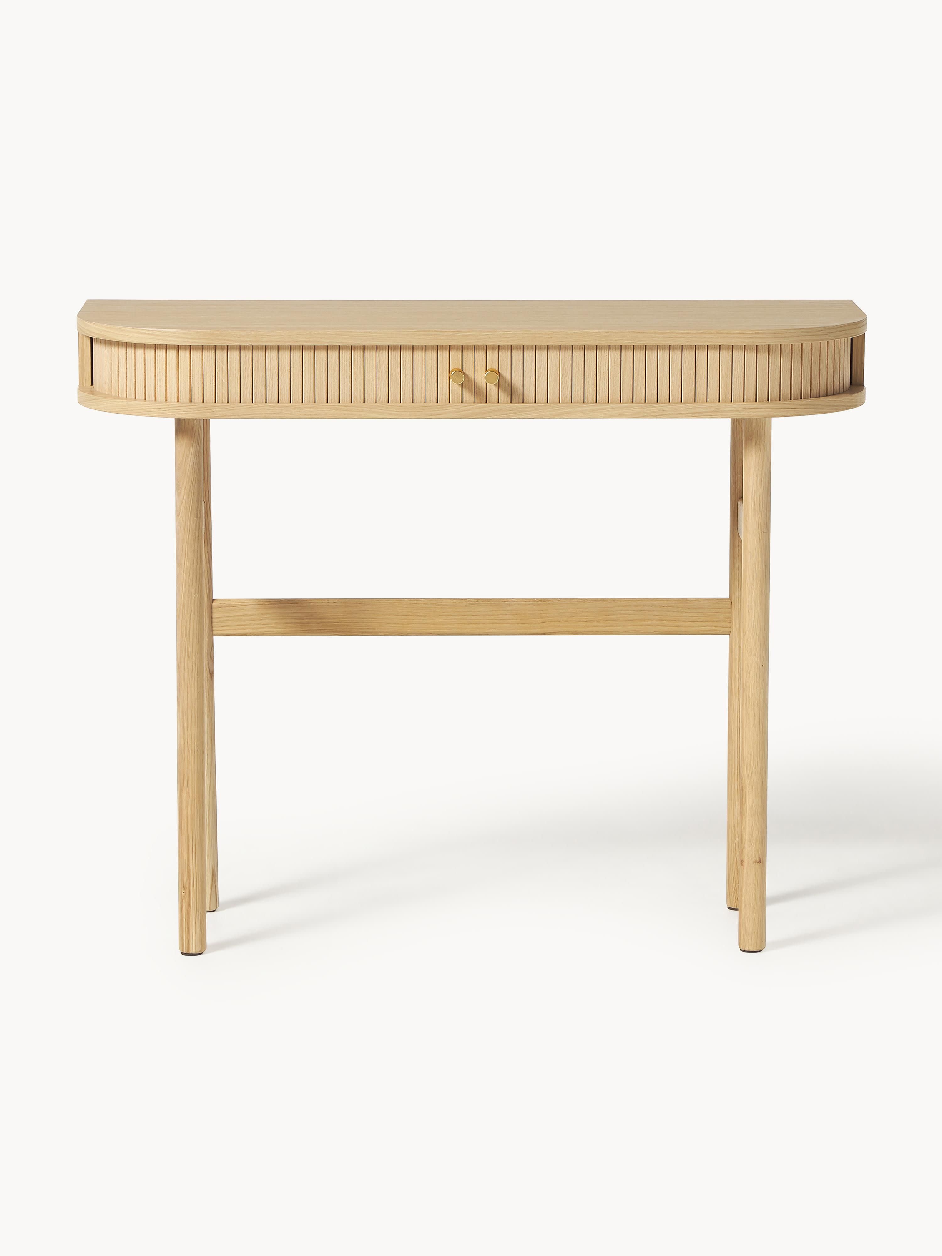 Calary Console Table with Fluted Front