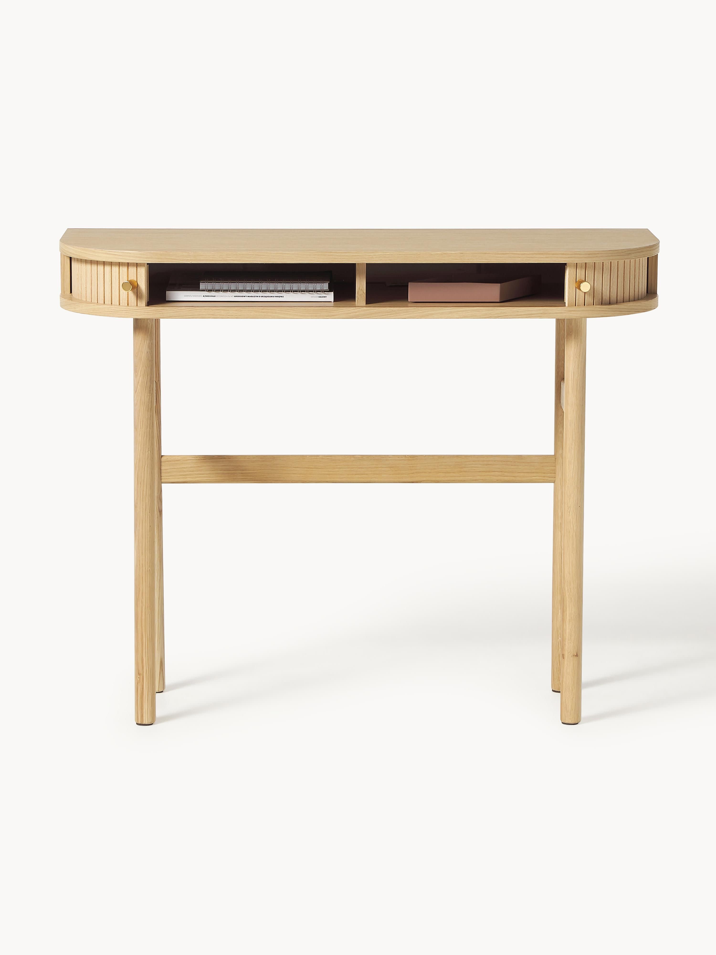 Calary Console Table with Fluted Front