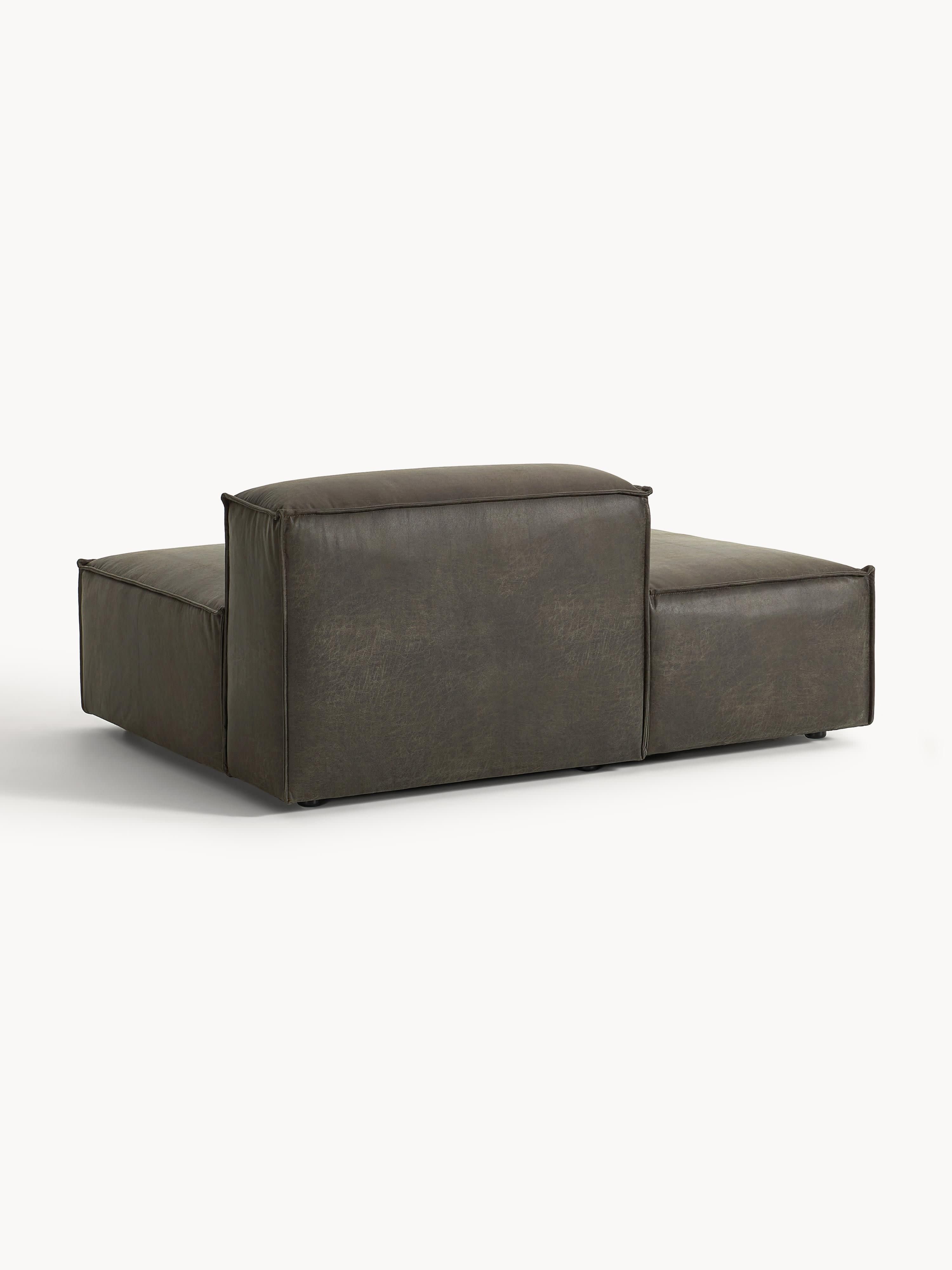 Lennon Leather Chaise Module