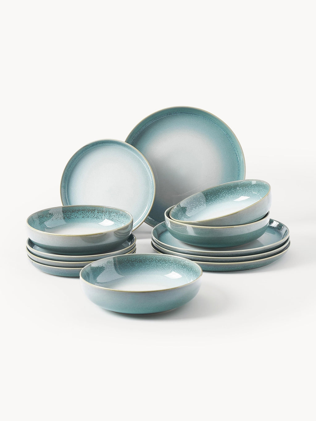 Gallery image 1 - Reactive Glaze Tableware Set Havana