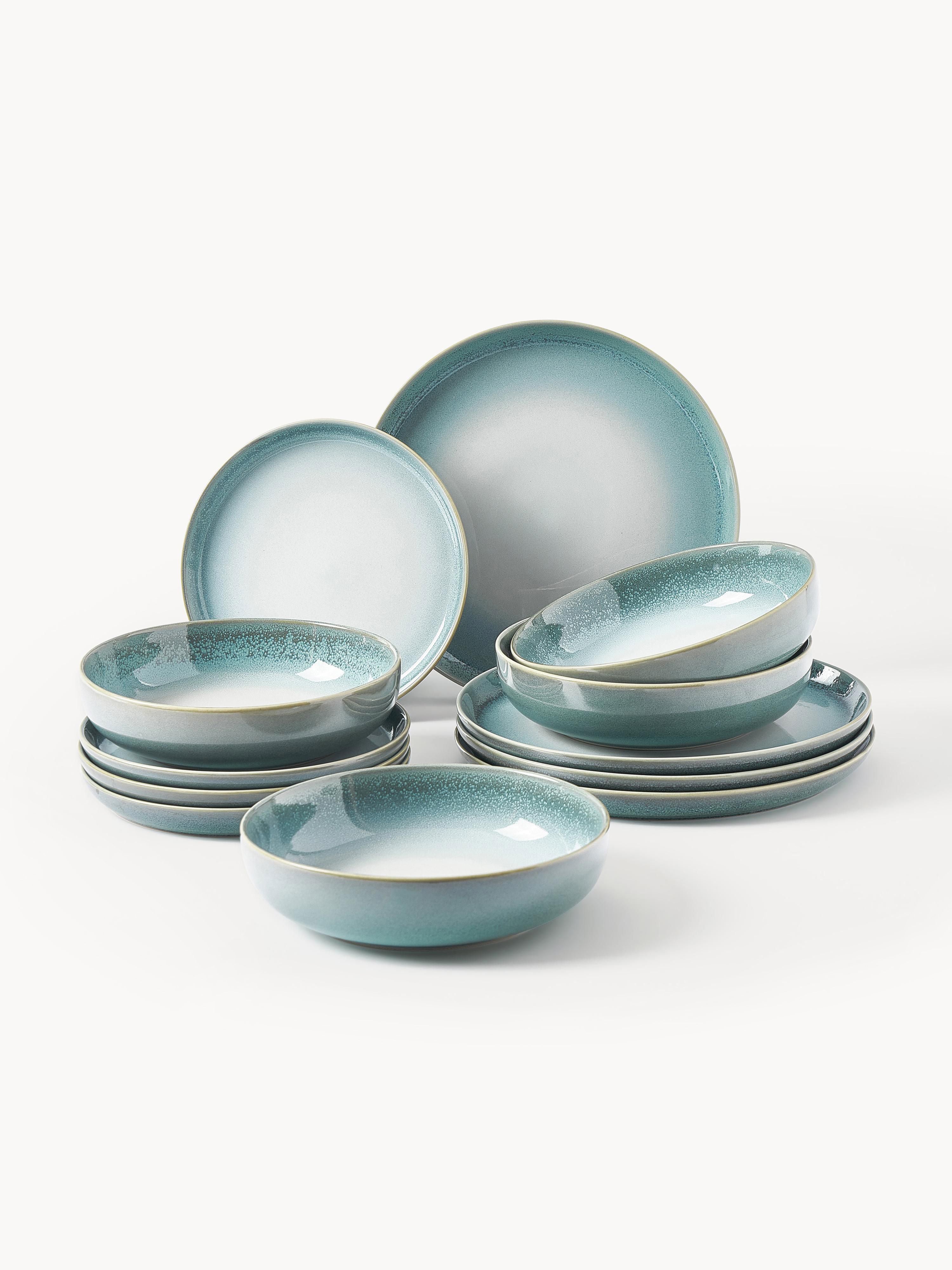 Gallery image 1 - Reactive Glaze Tableware Set Havana