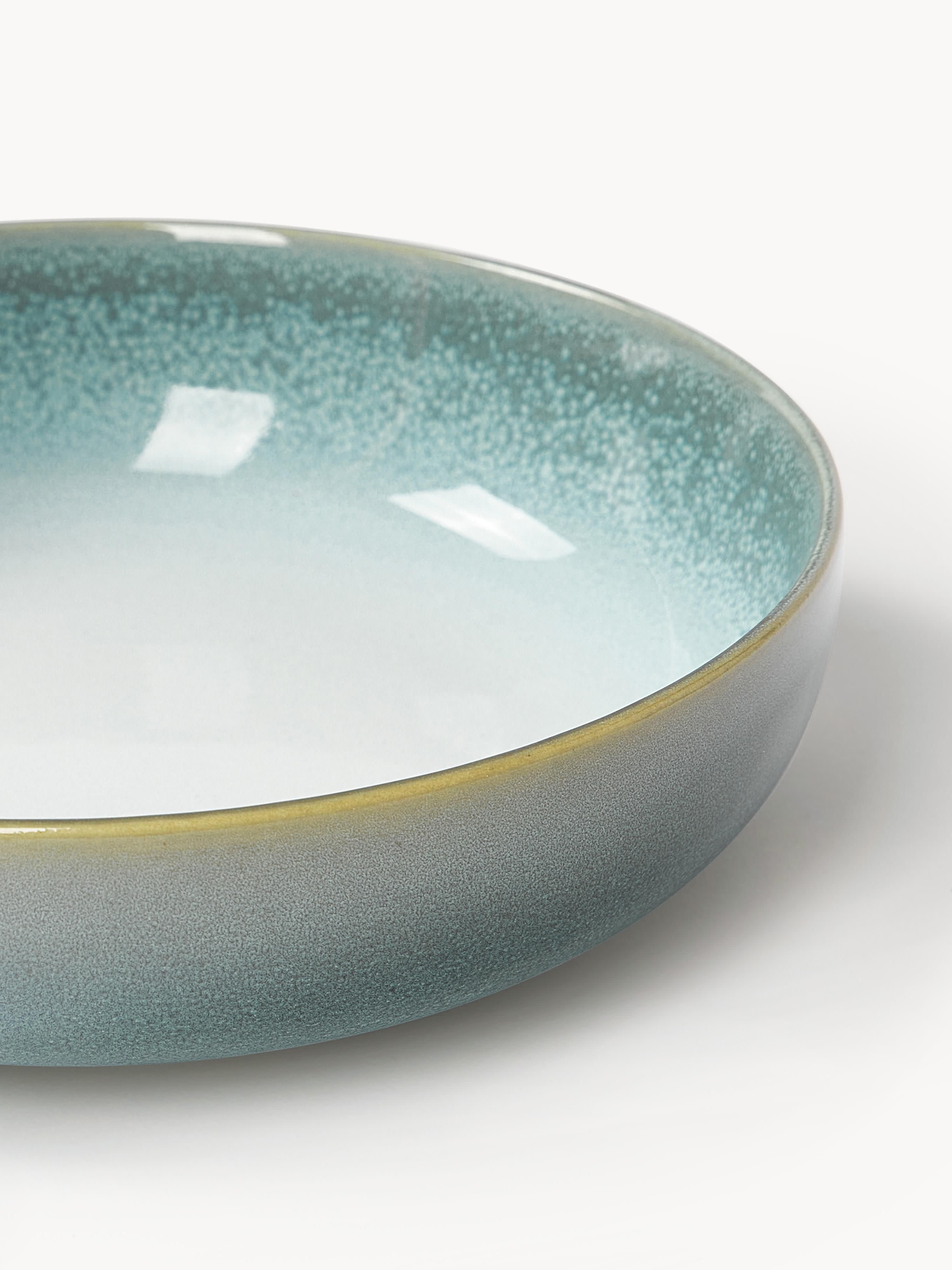 Havana Reactive Glaze Tableware Set, 4 people, Set of 12