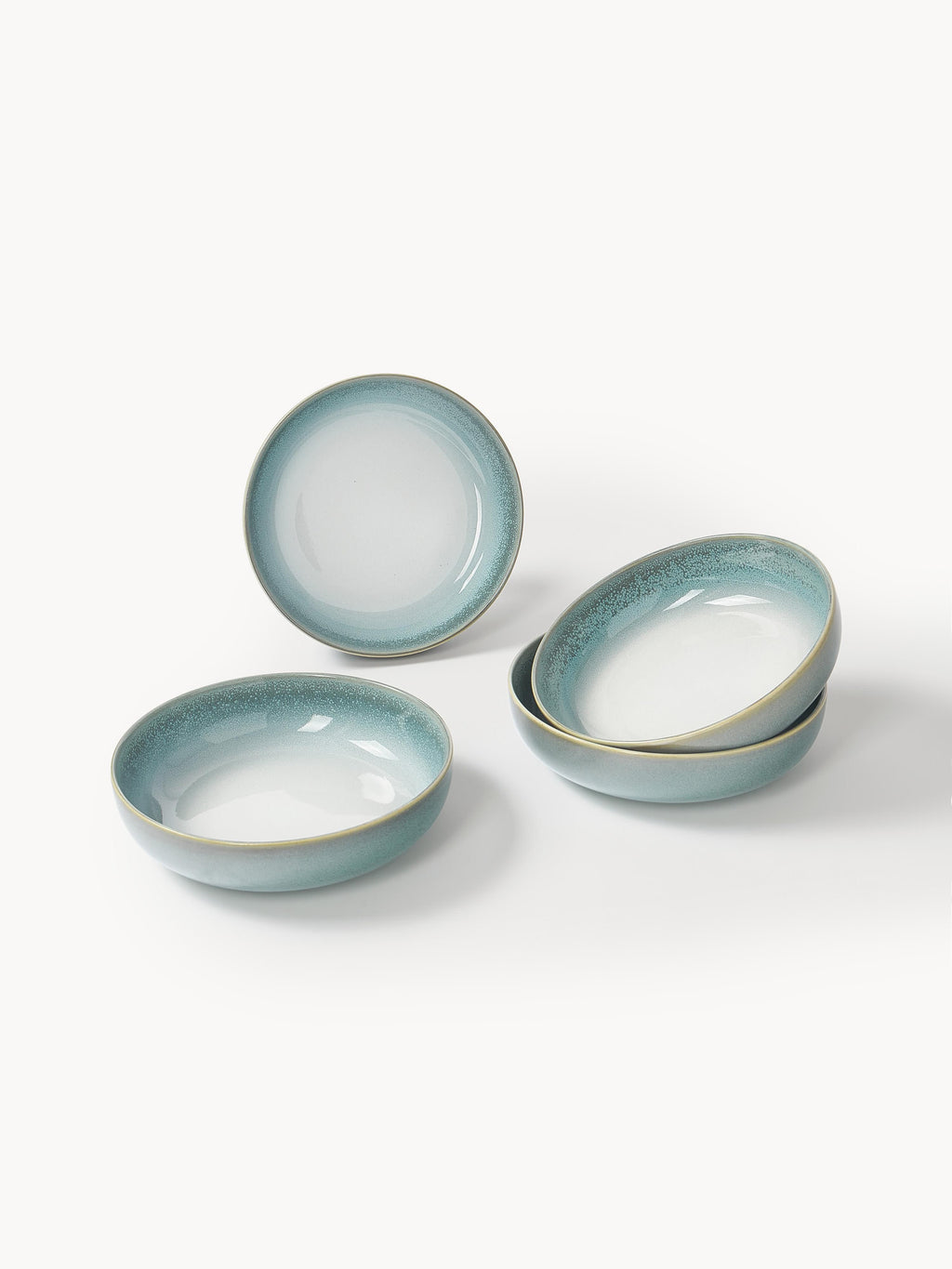 Havana Reactive Glaze Tableware Set, 4 people, Set of 12