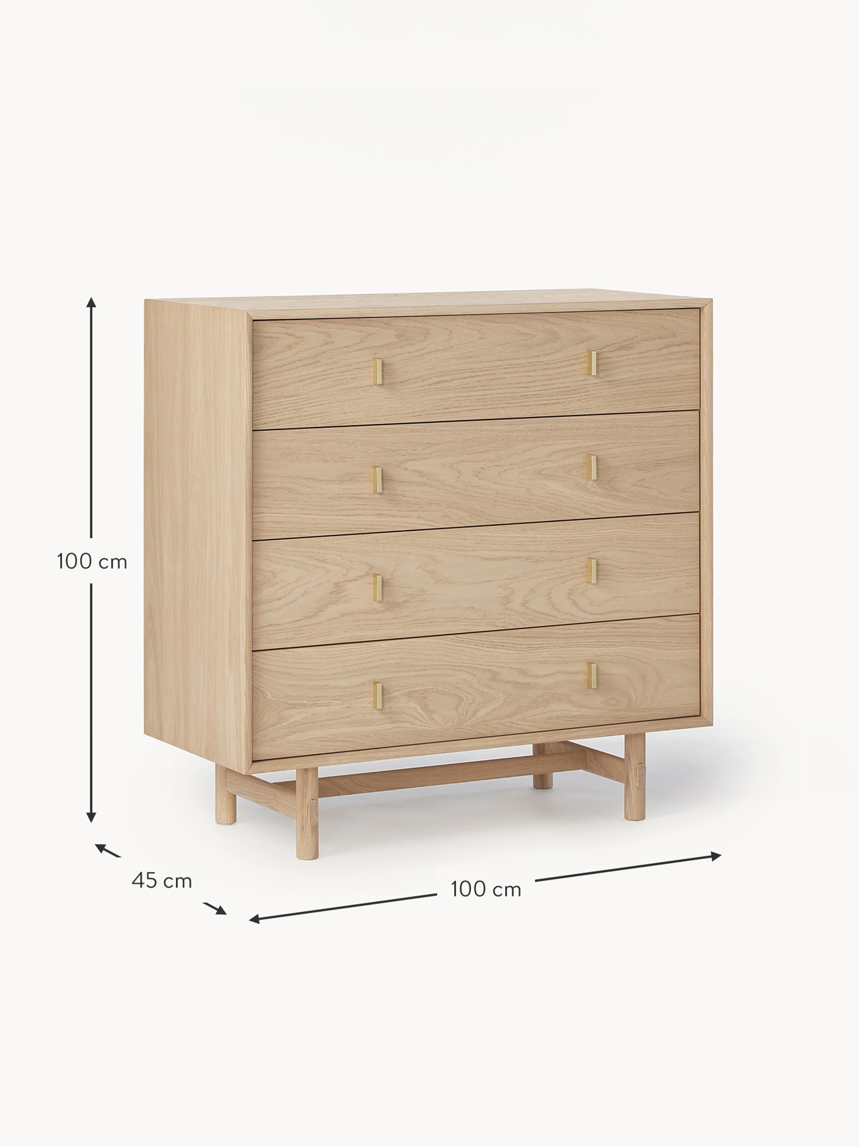 Diana Oak Wood Chest of Drawers