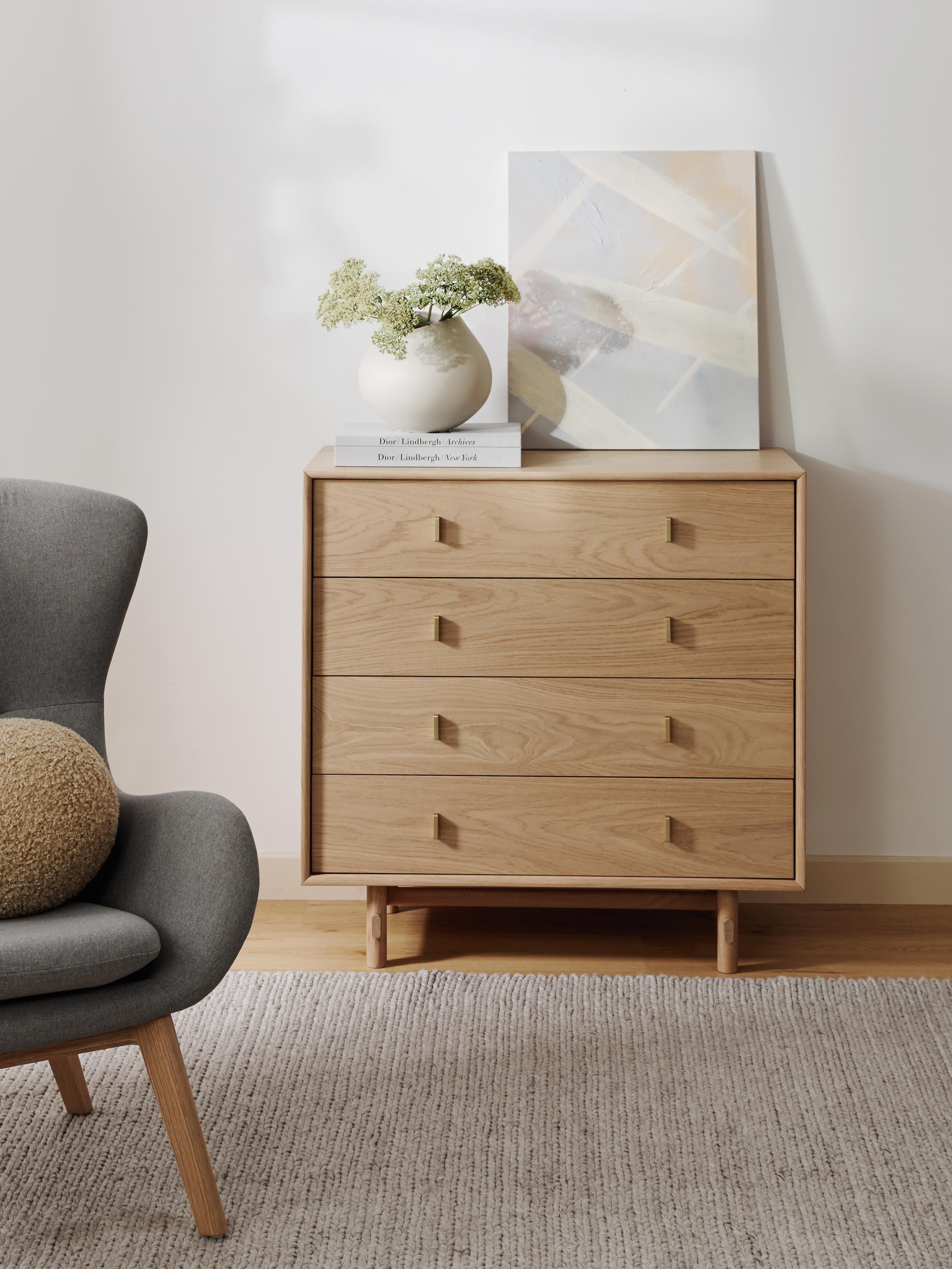 Diana Oak Wood Chest of Drawers
