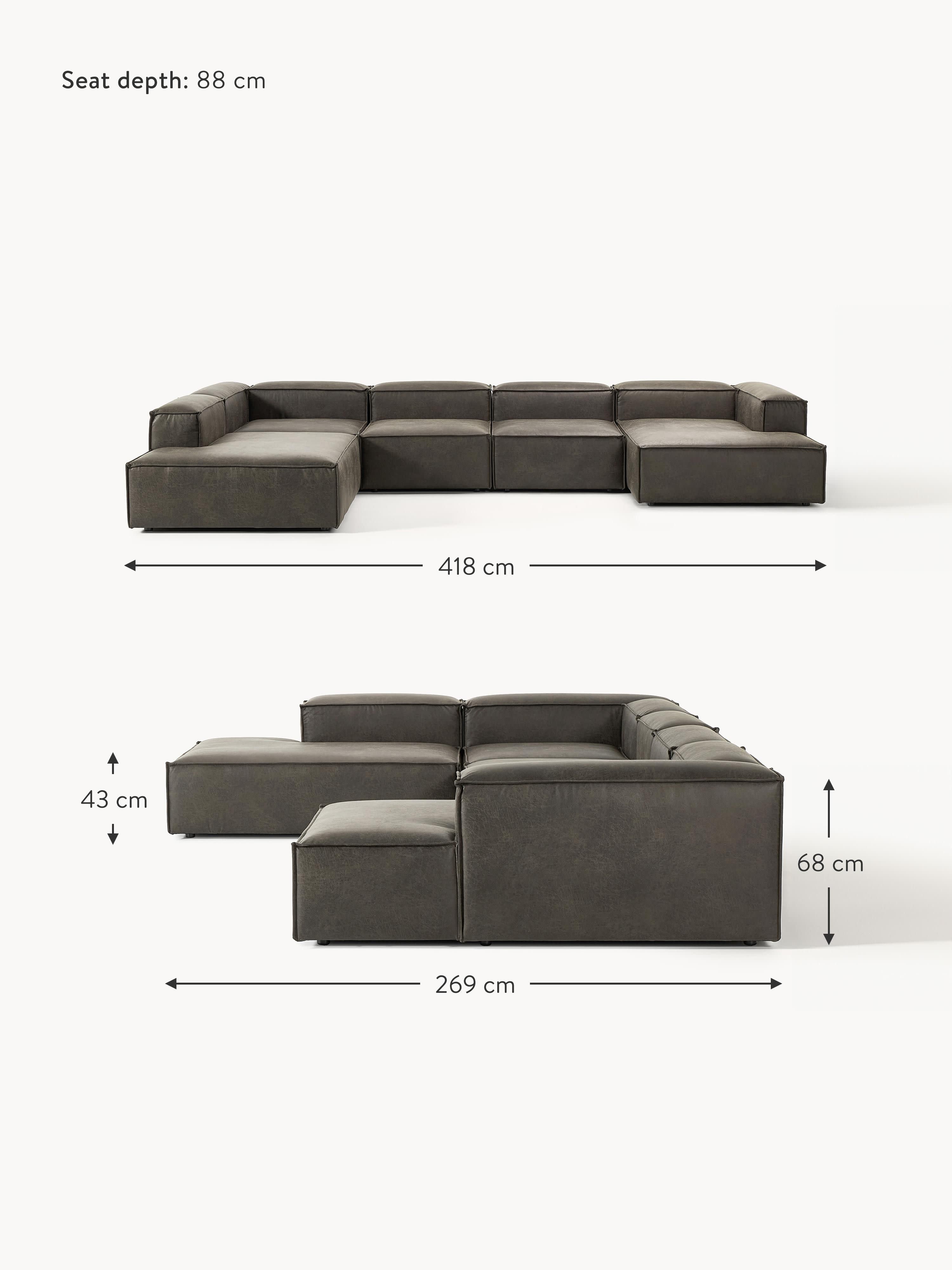 Lennon XL Leather Modular Sofa