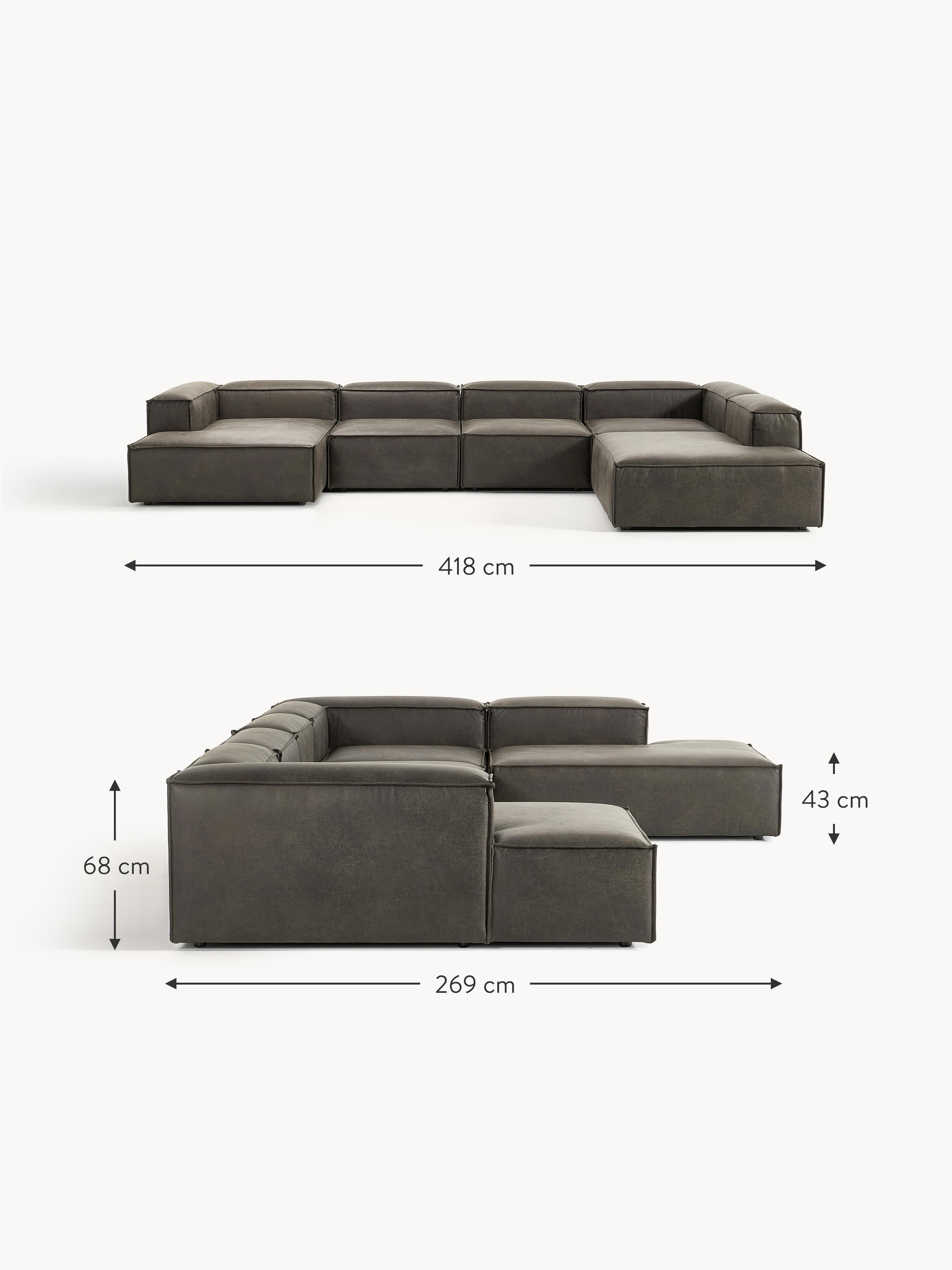 Lennon XL Leather Modular Sofa