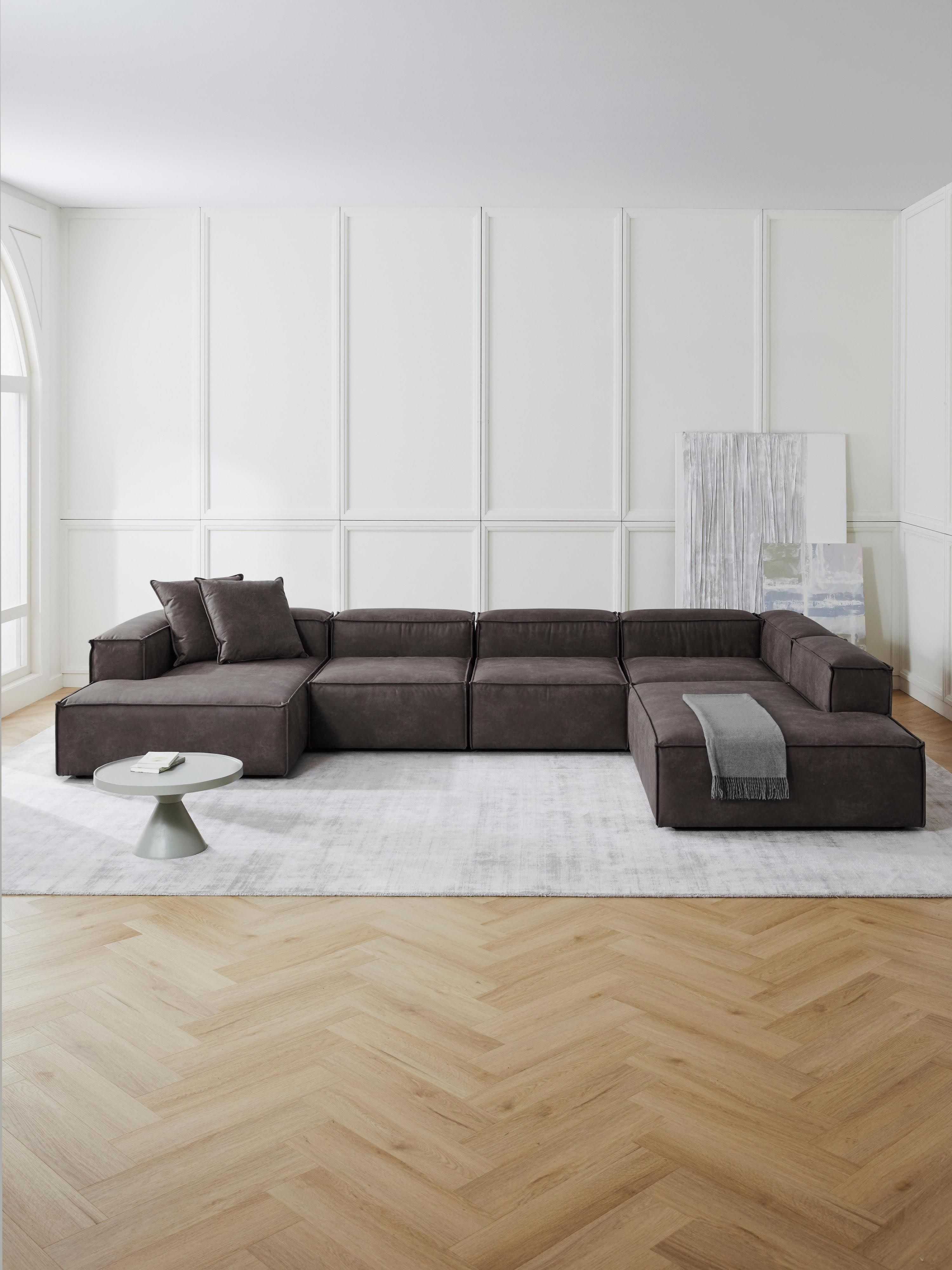 Lennon XL Leather Modular Sofa