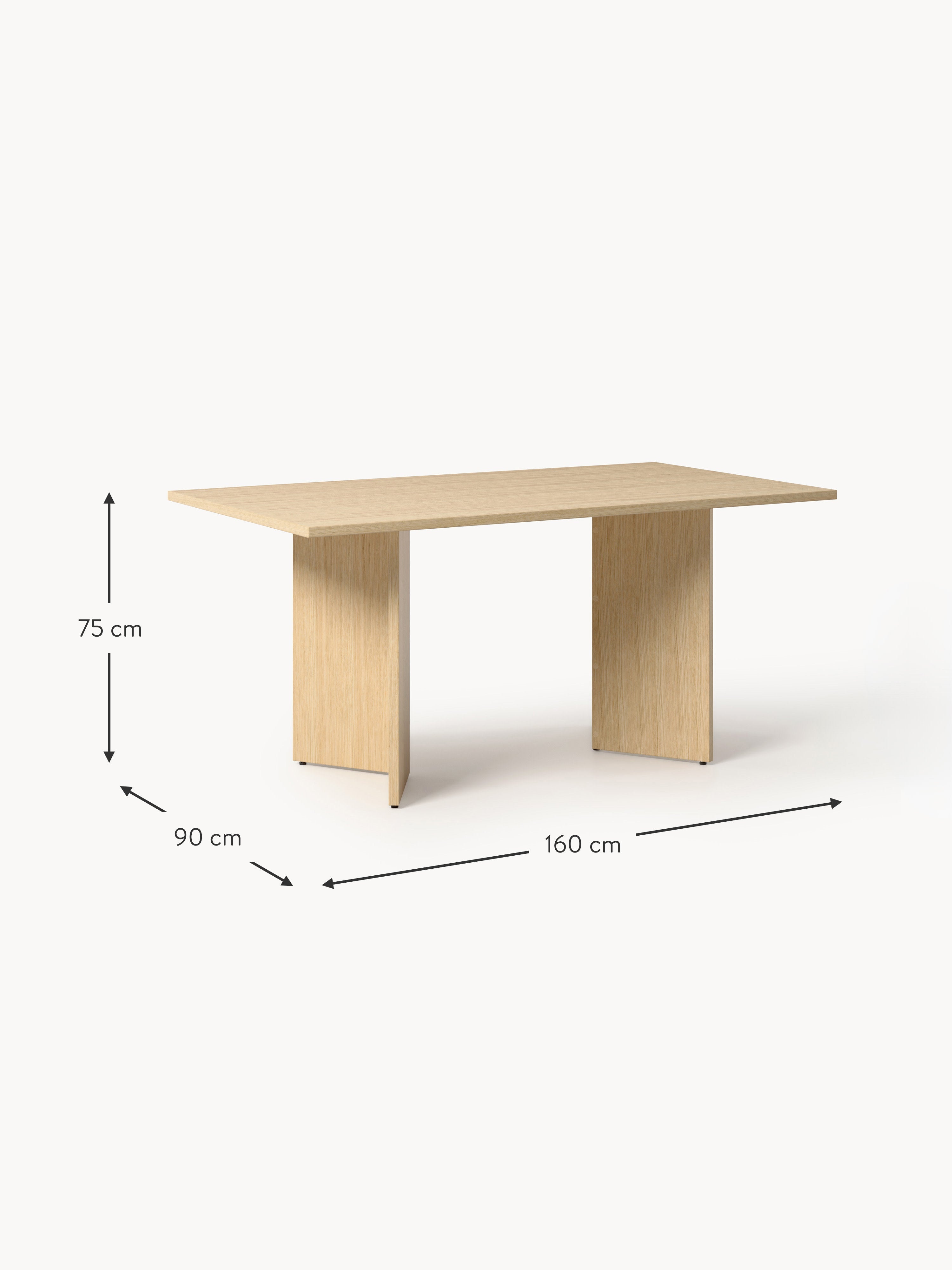Toni Wooden Dining Table, in various sizes