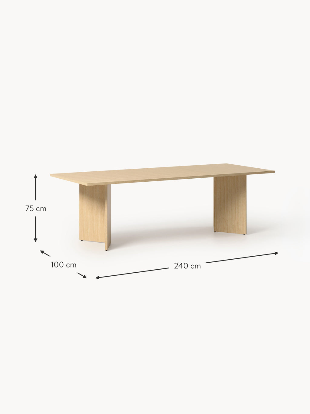 Toni Wooden Dining Table, in various sizes