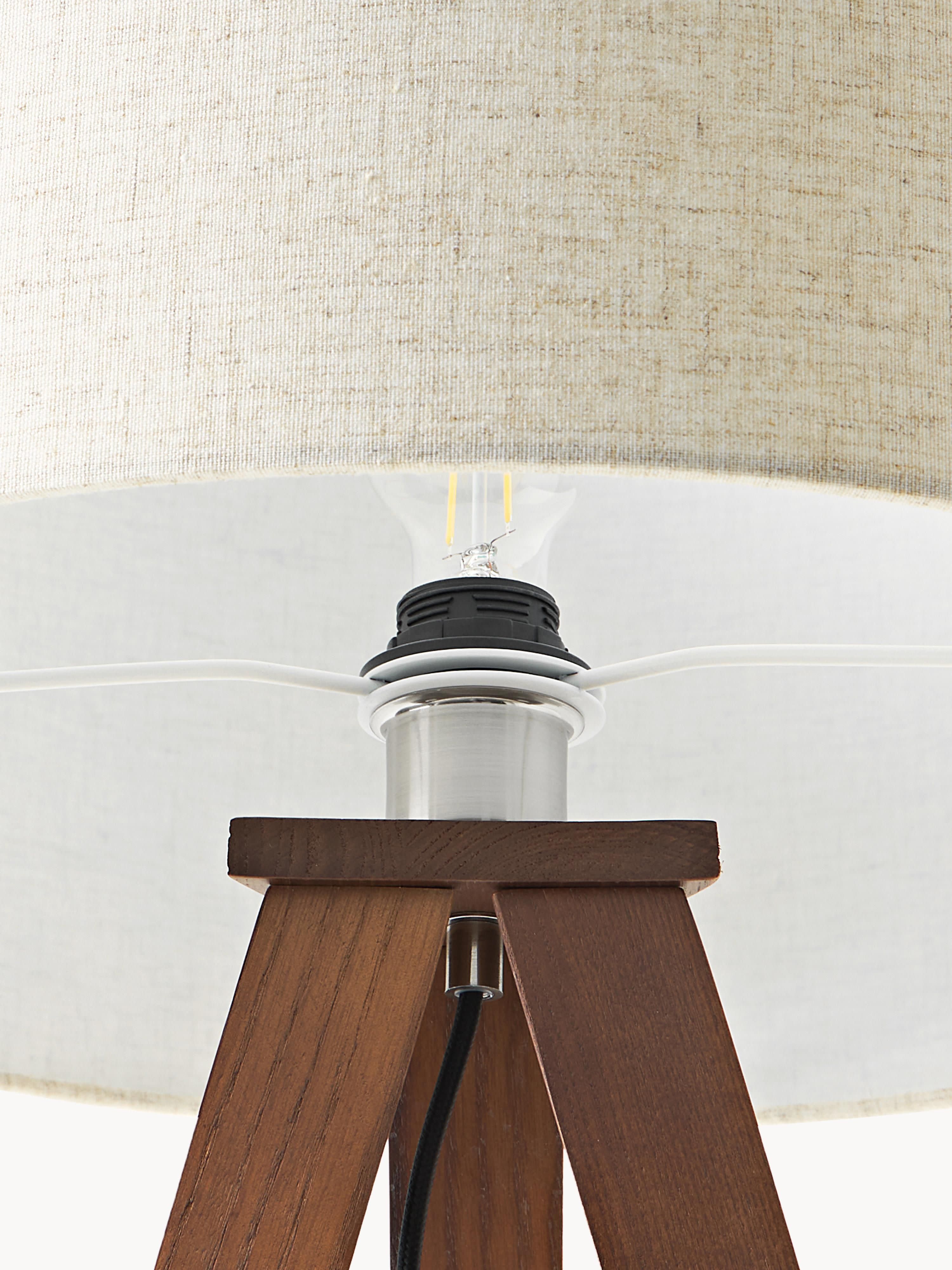 Jake Solid Wood Tripod Floor Lamp