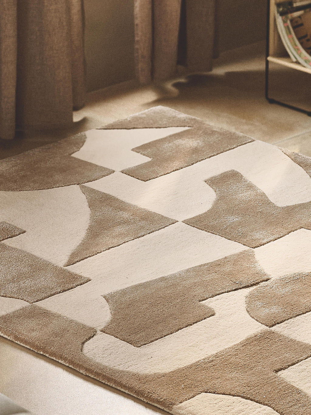 Corin High-Low Wool Rug, Hand-Tufted