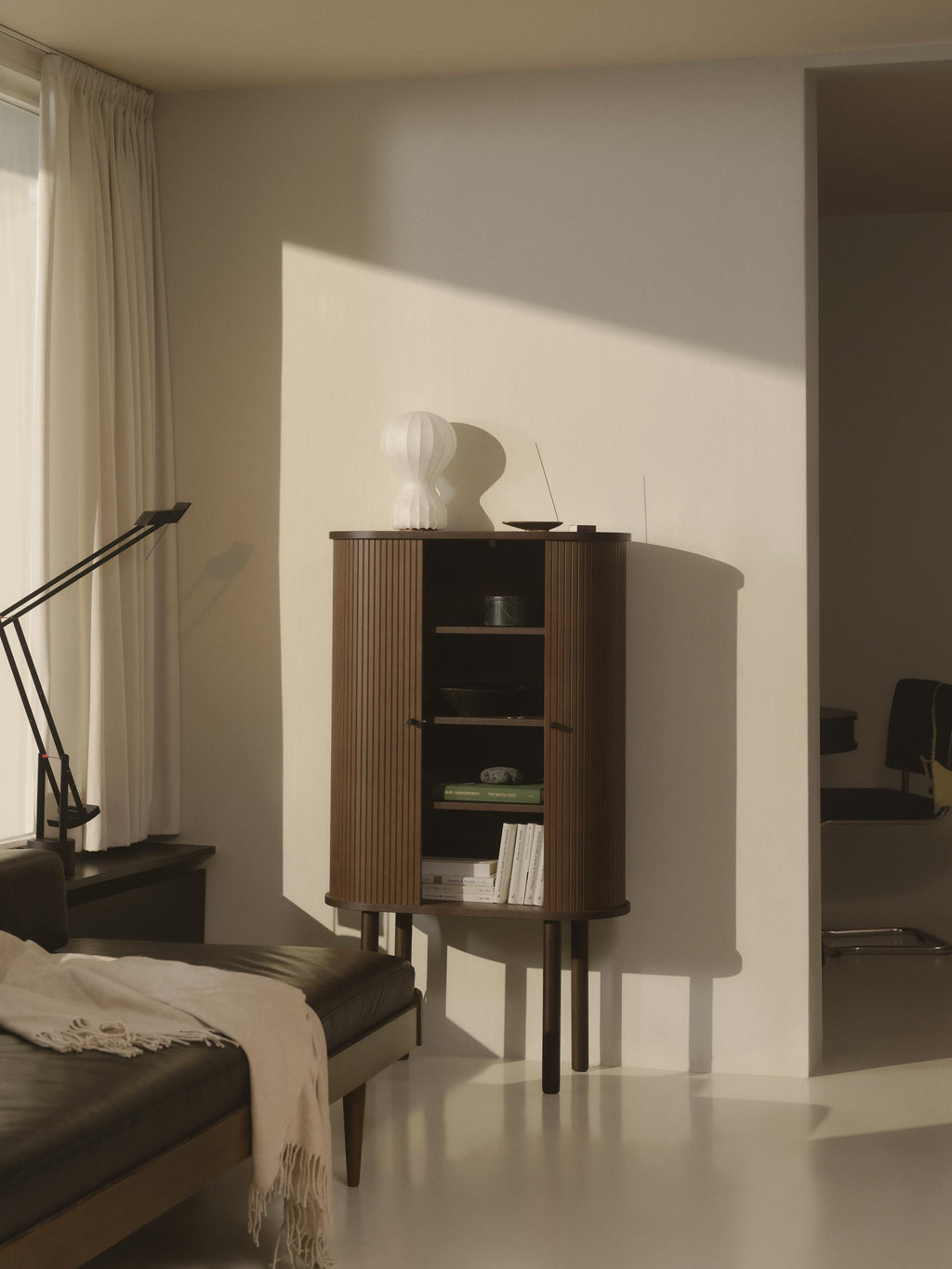 Calary Highboard with Fluted Front