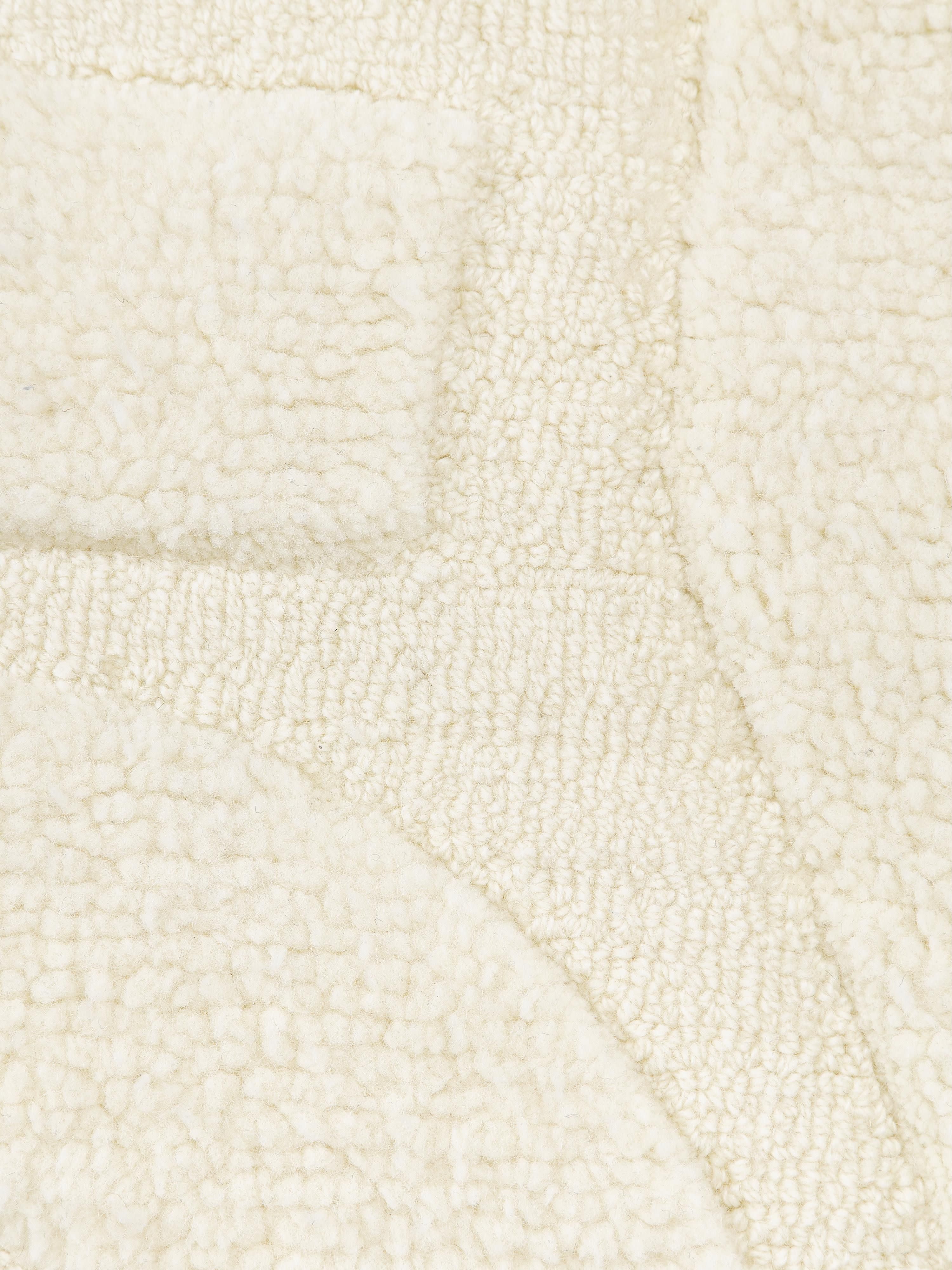 Clio High-Low Wool Rug, Hand-Woven