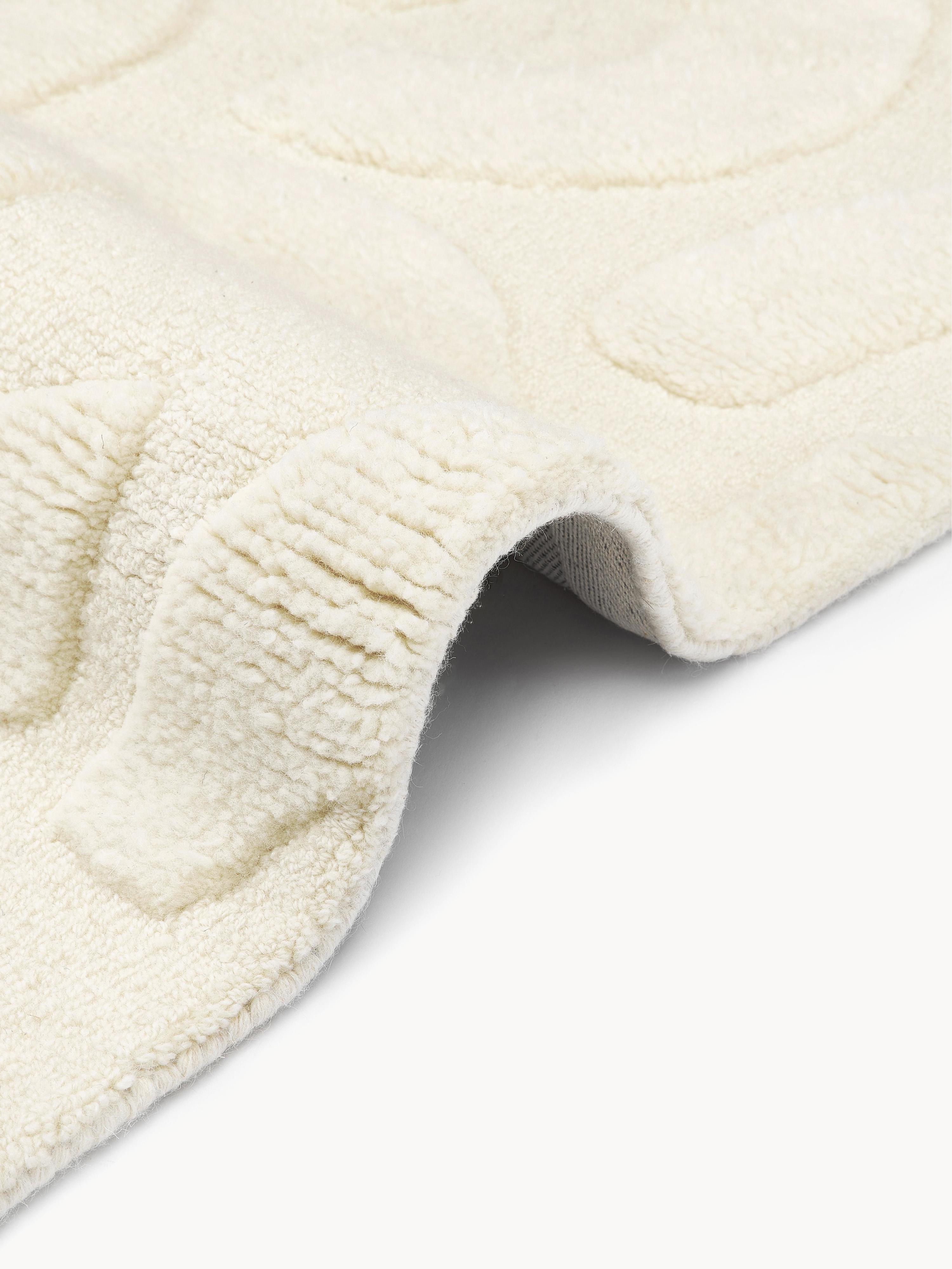 Clio High-Low Wool Rug, Hand-Woven