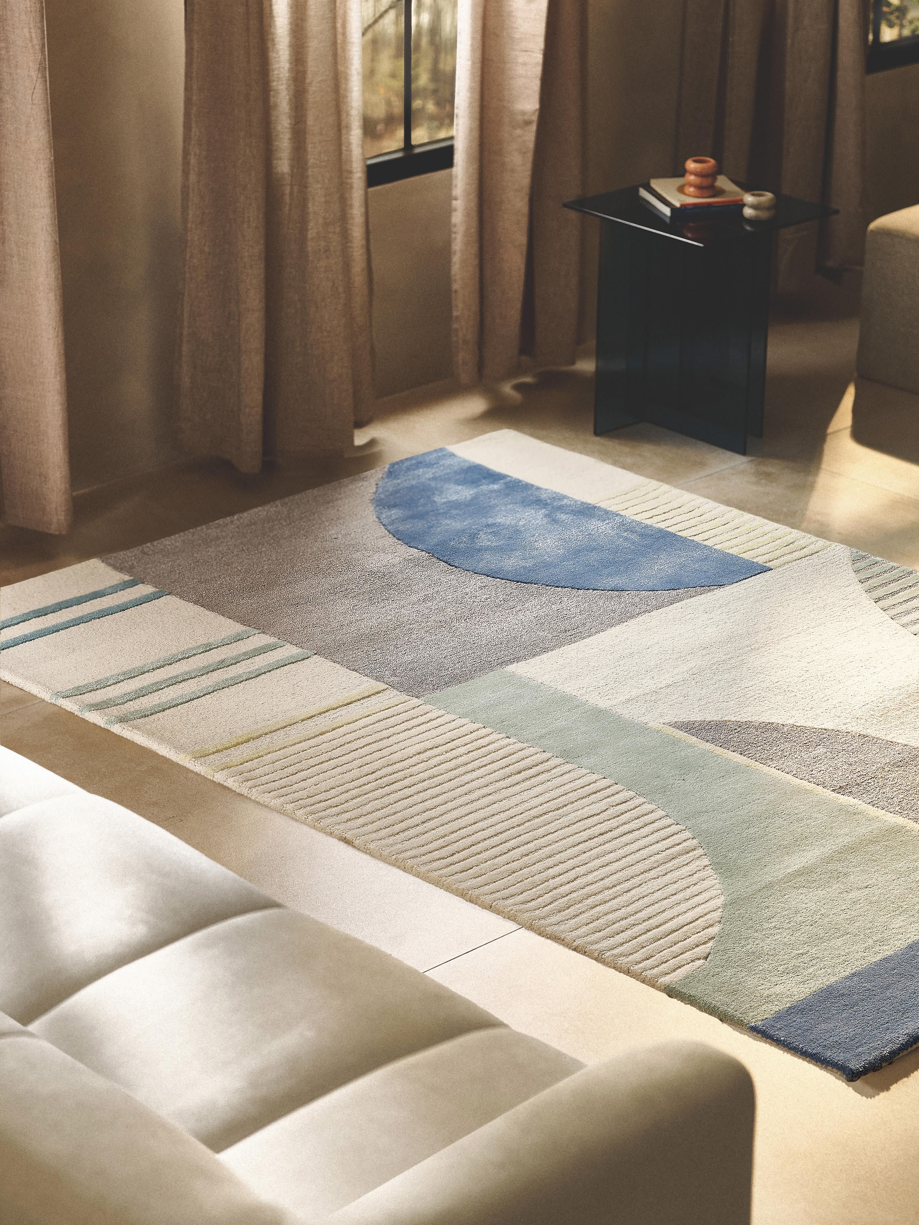 Pierre High-Low Wool Rug, Hand-Tufted