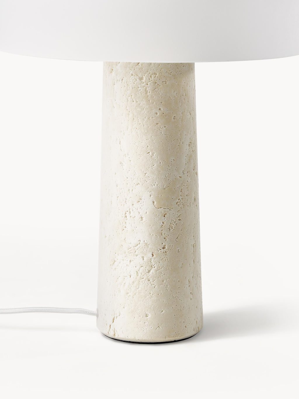 Carla Table Lamp with Travertine Base