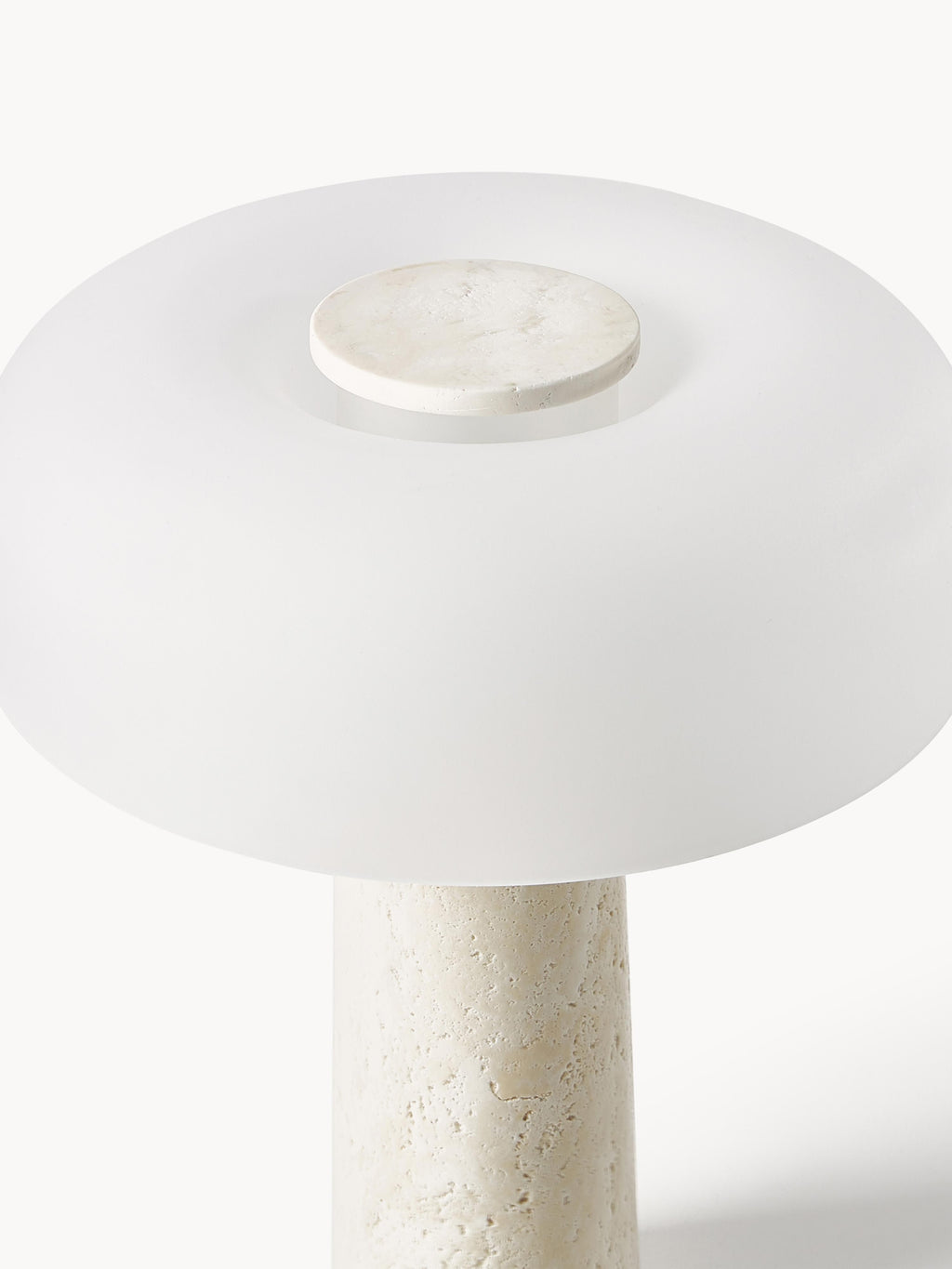 Carla Table Lamp with Travertine Base