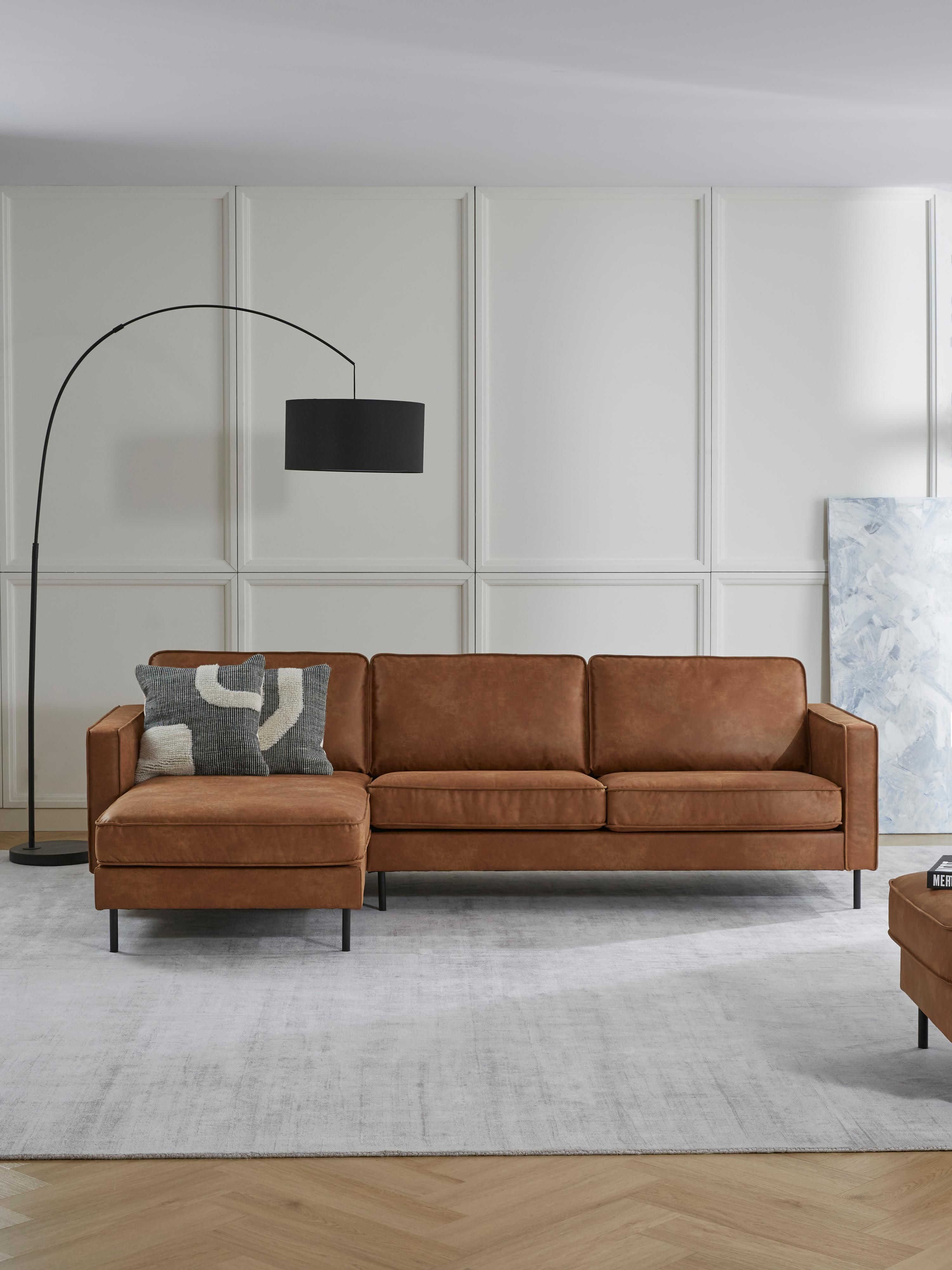 Hunter Leather Corner Sofa (3-seater)