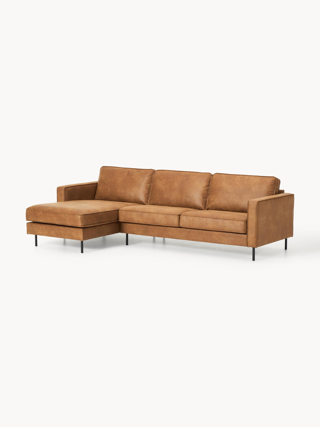 Hunter Leather Corner Sofa (3-seater)
