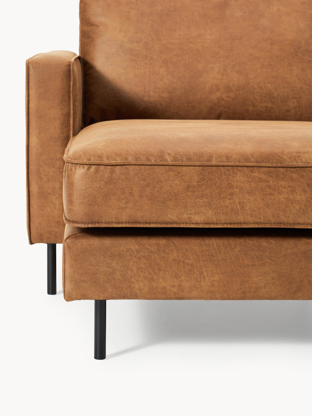 Hunter Leather Corner Sofa (3-seater)