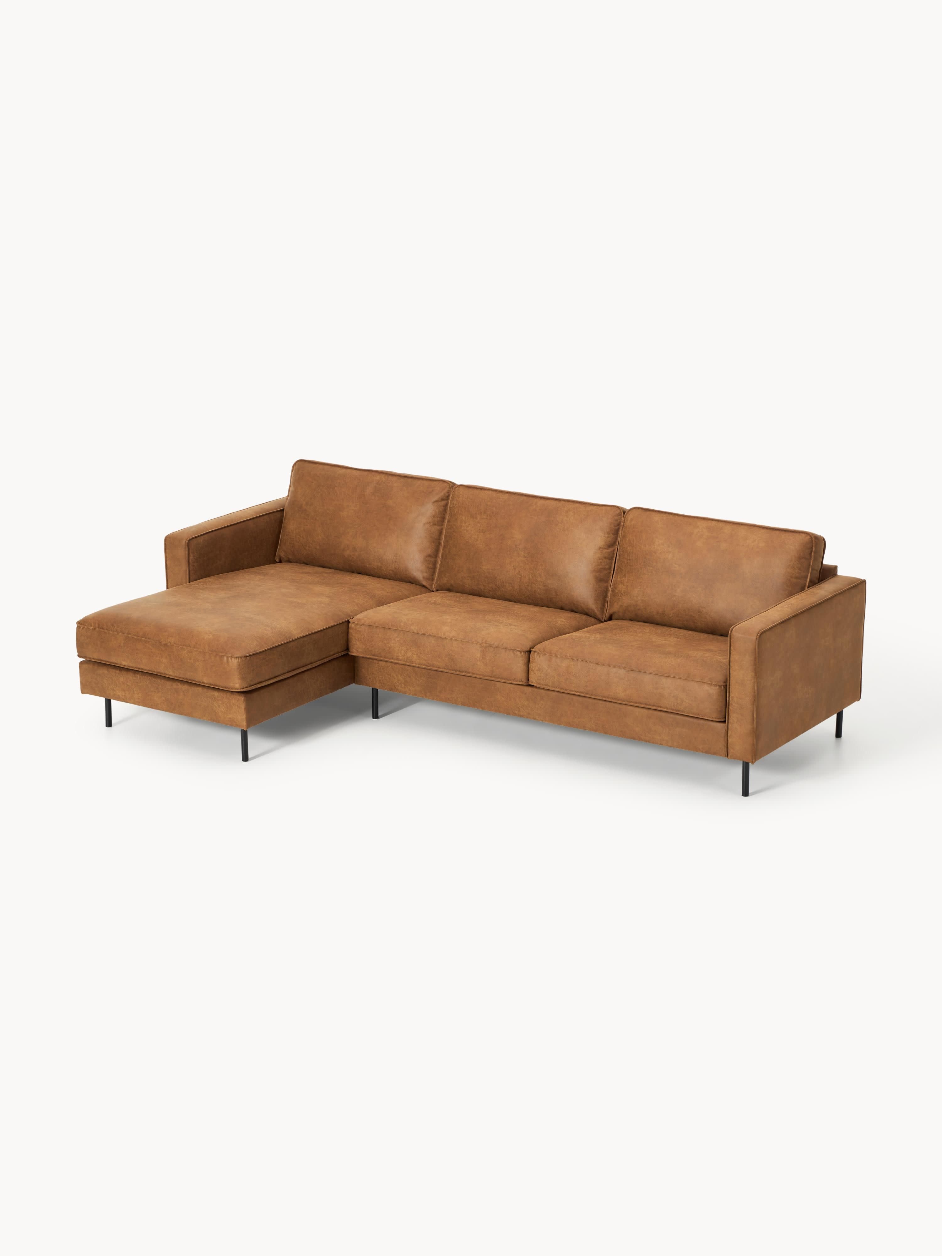Hunter Leather Corner Sofa (3-seater)