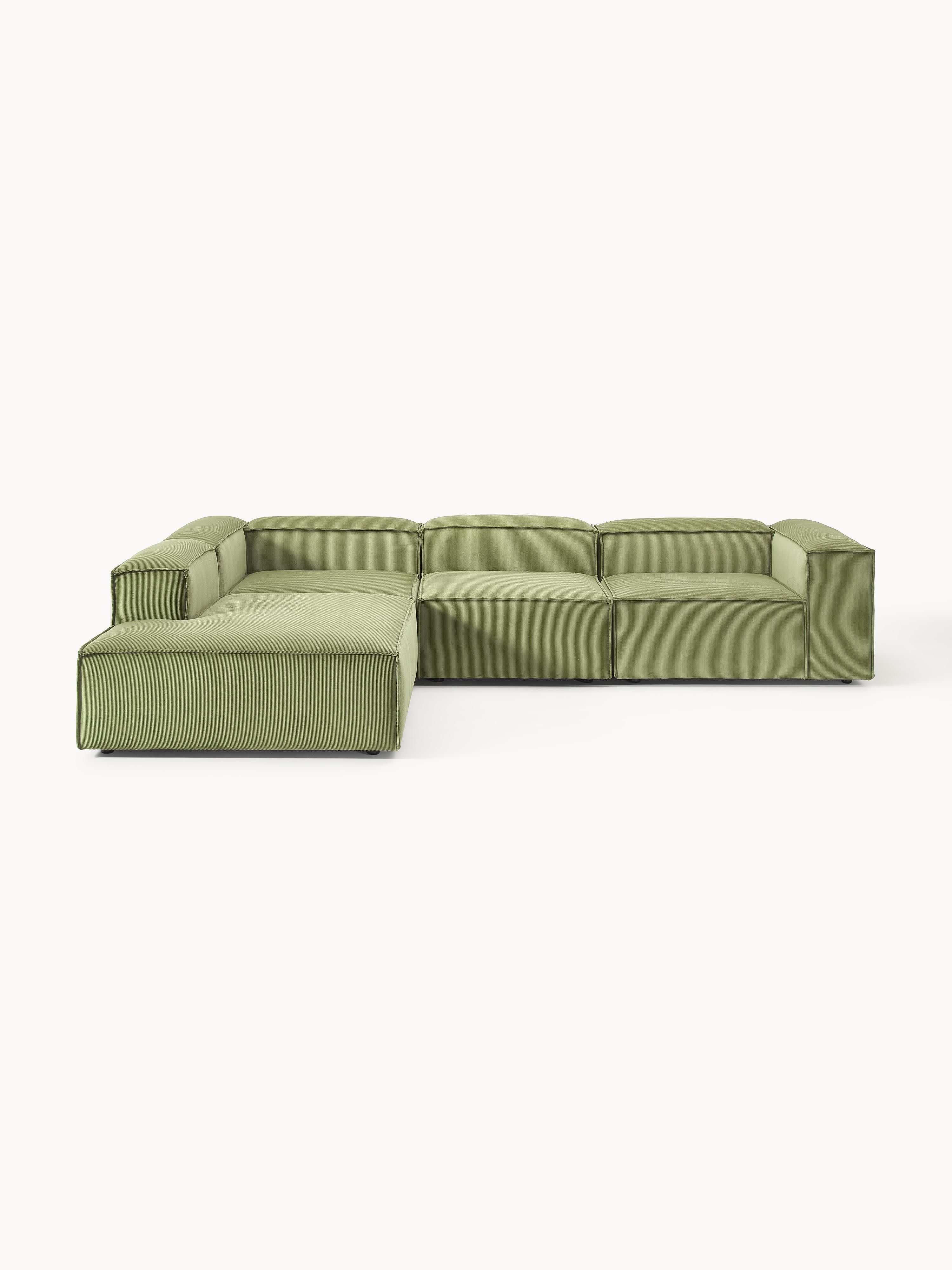 Lennon Corduroy Modular Corner Sofa (4-seater)
