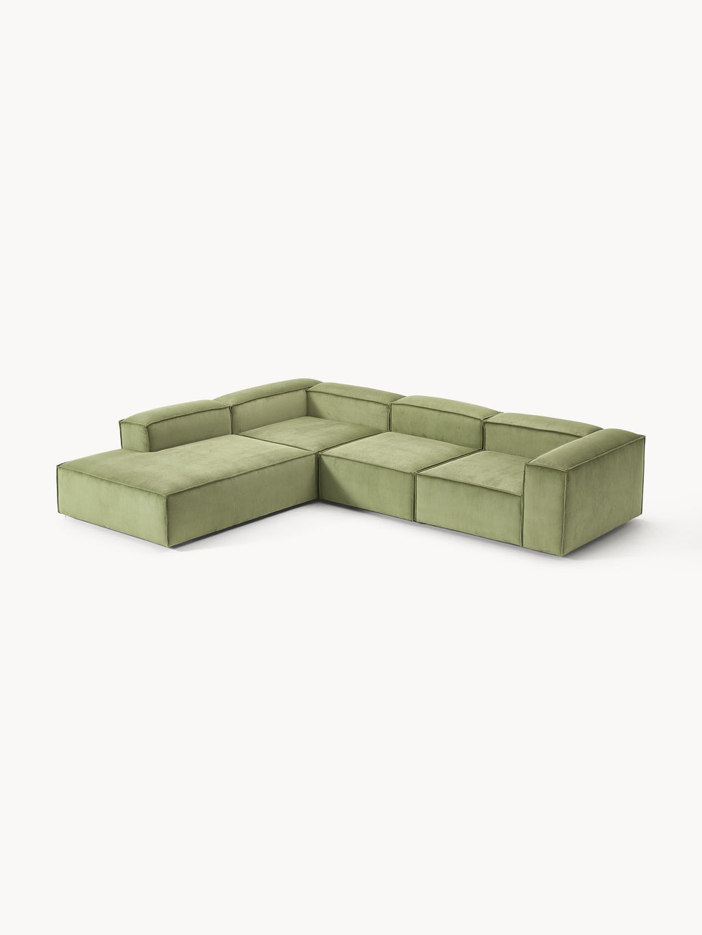 Gallery image 1 - Corduroy Modular Corner Sofa Lennon (4-seater)