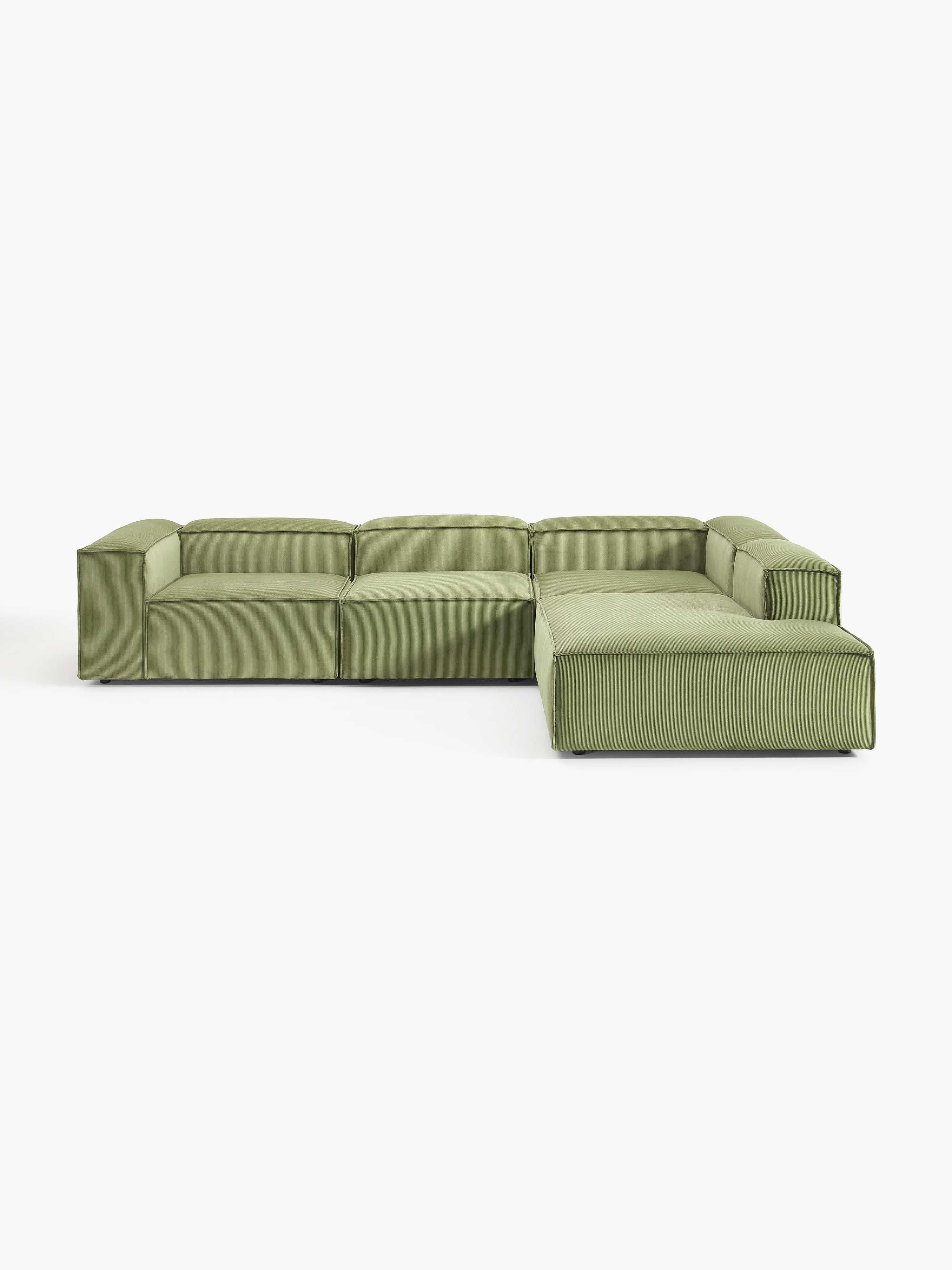 Lennon Corduroy Modular Corner Sofa (4-seater)