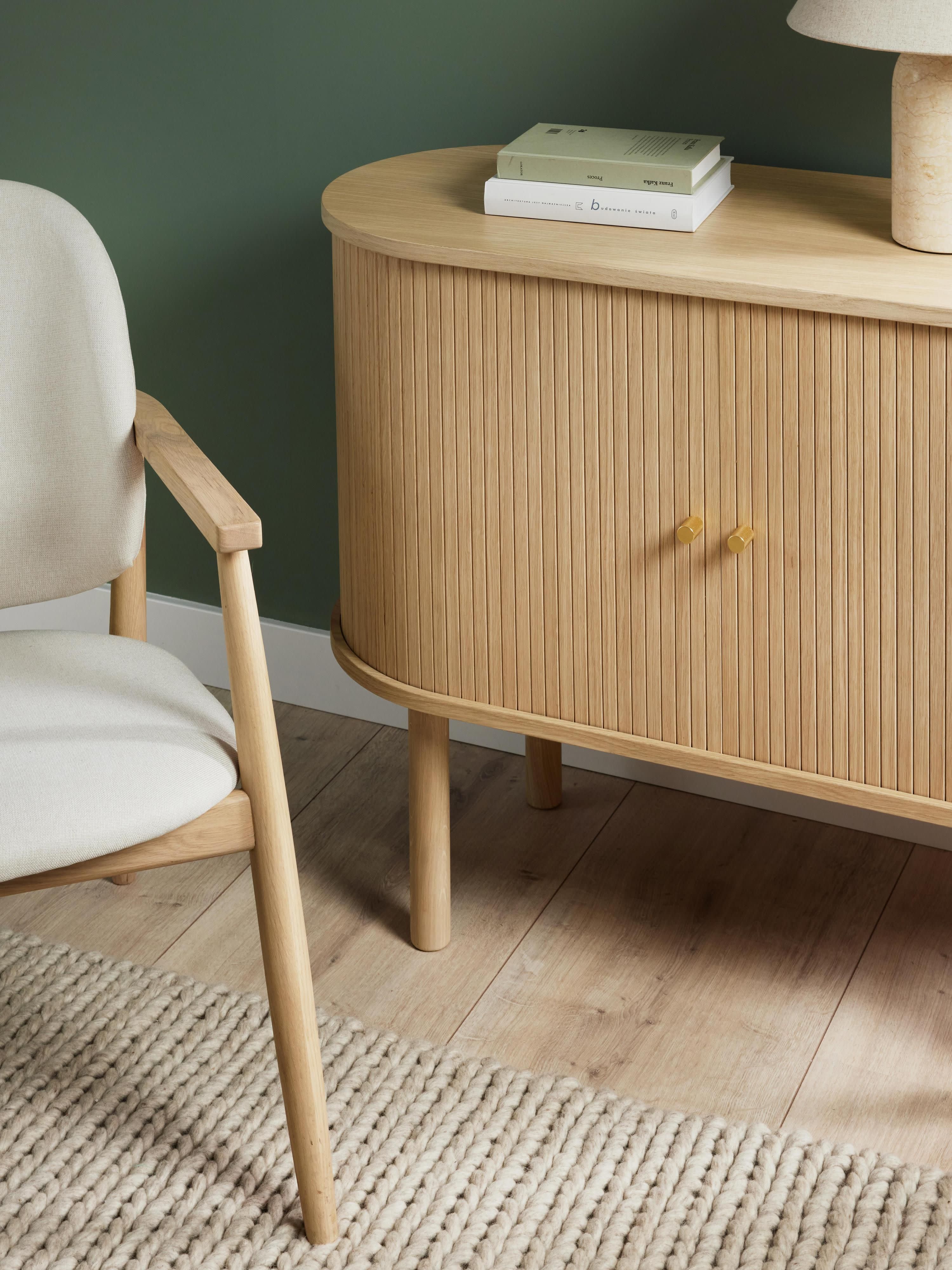 Calary Small Sideboard with Fluted Front