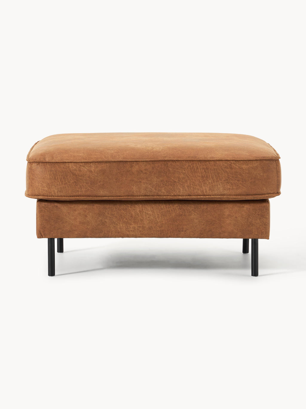 Hunter Leather Ottoman