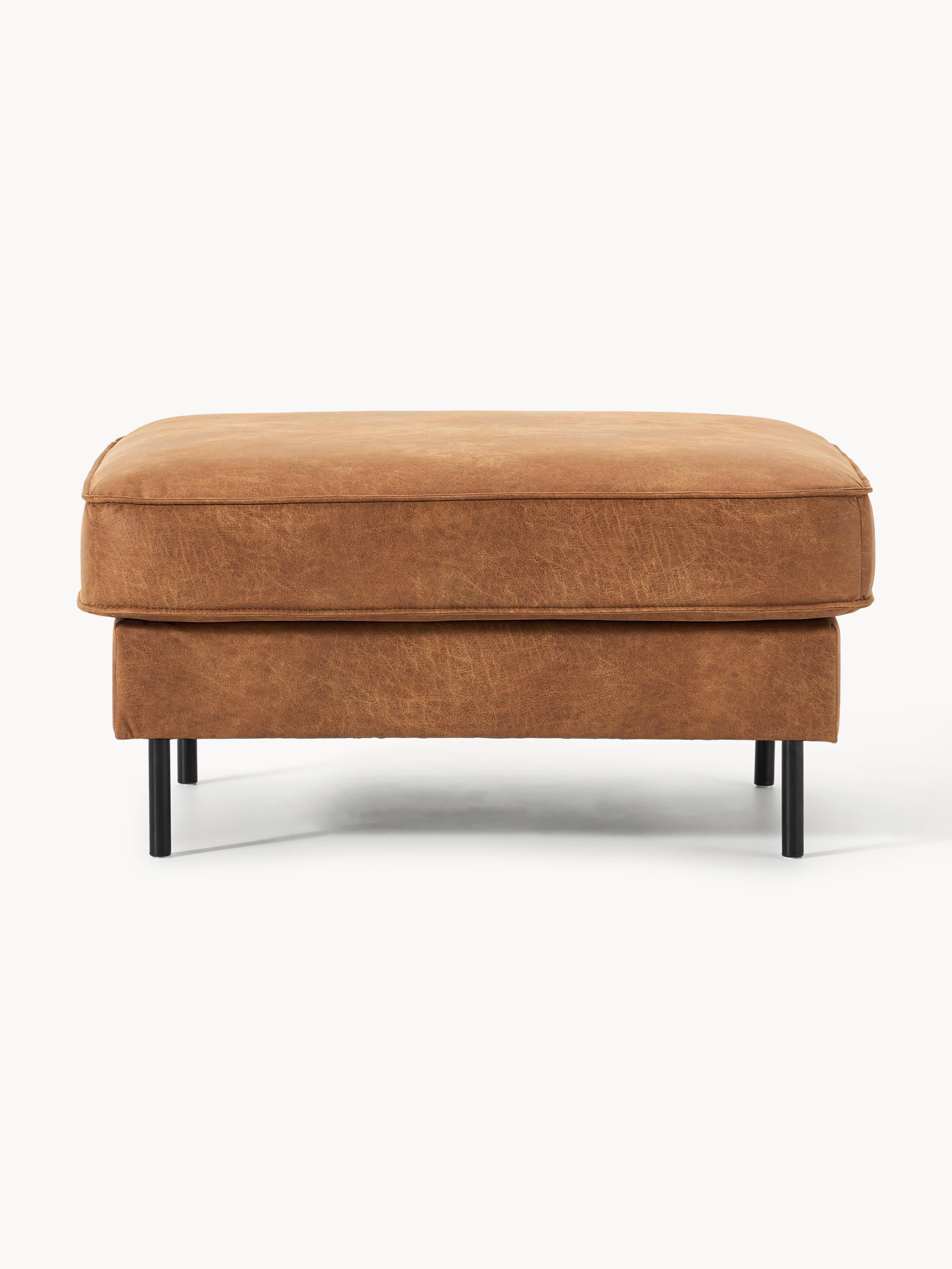 Hunter Leather Ottoman